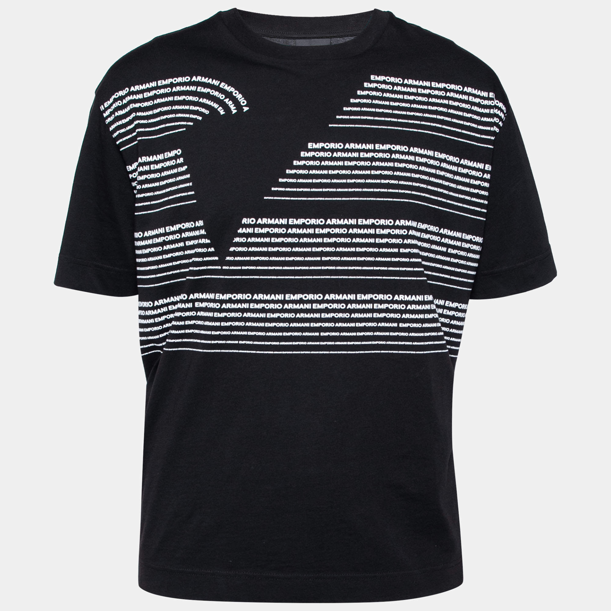 Emporio armani t shirt black best sale