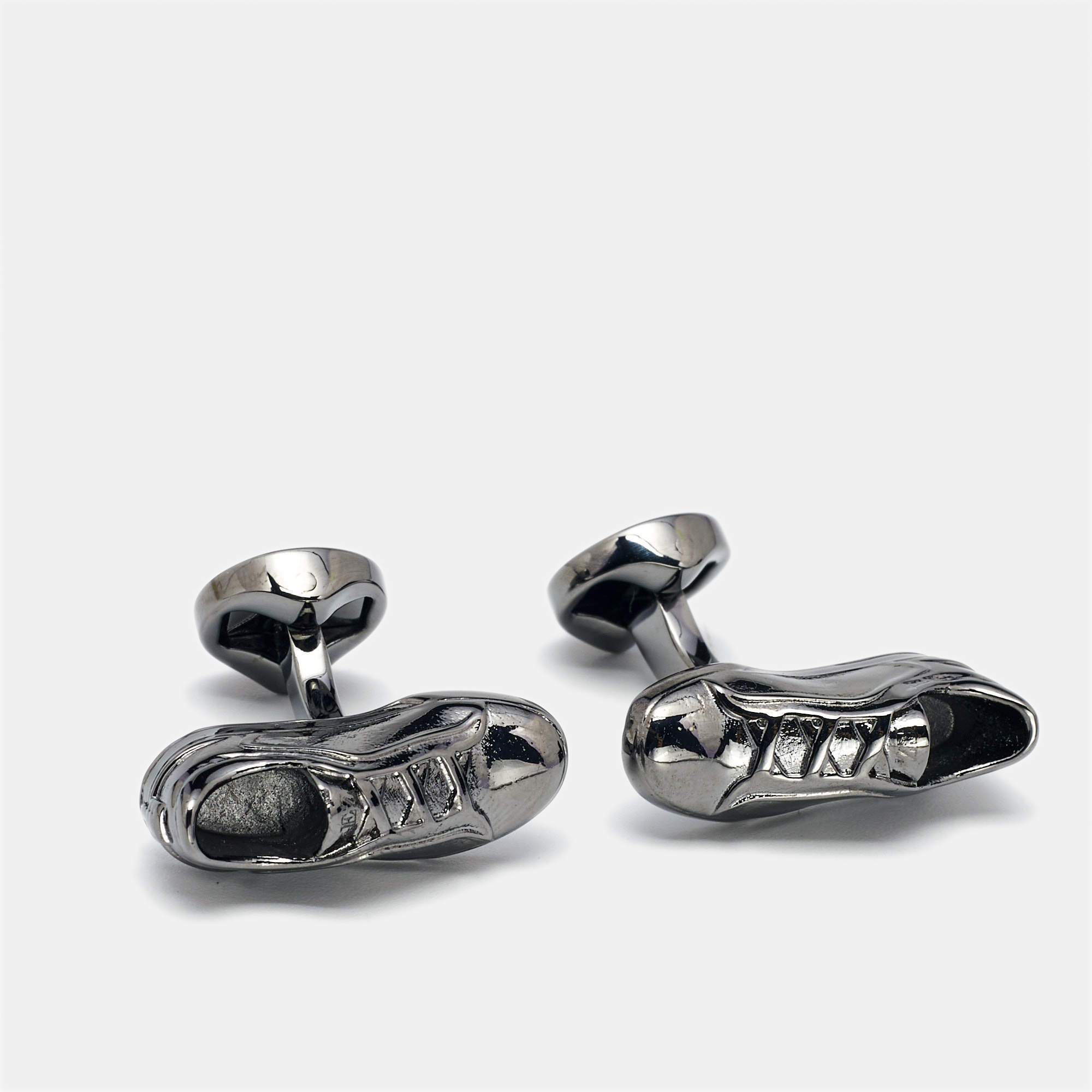 Ermenegildo Zegna 3D Sneakers Gunmetal Tone Cufflinks