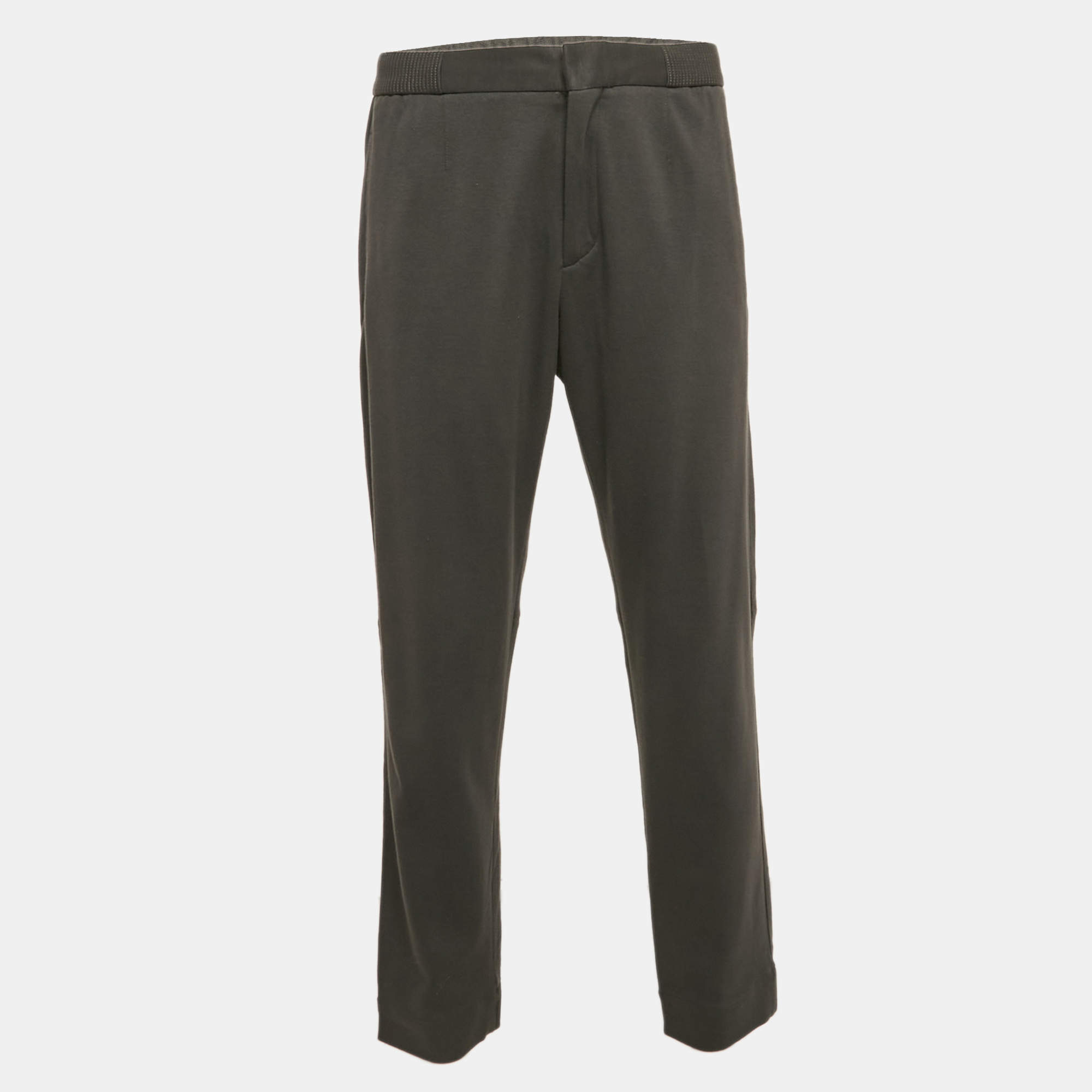 Ermenegildo Zegna Grey Cotton Knit Sweatpants L