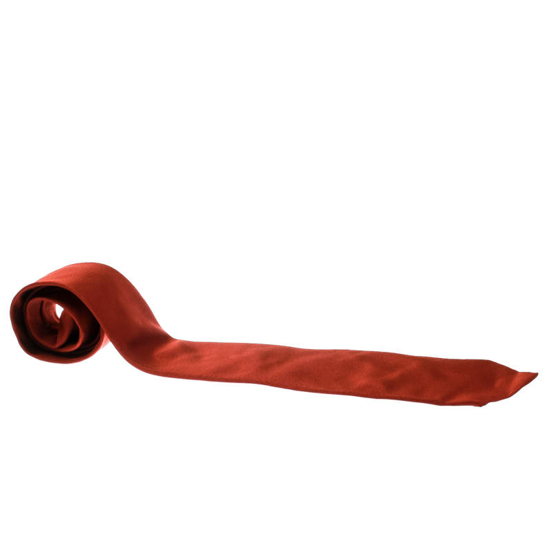 مملوكة مسبقًا Ermenegildo Zegna Brown Silk Traditional Tie