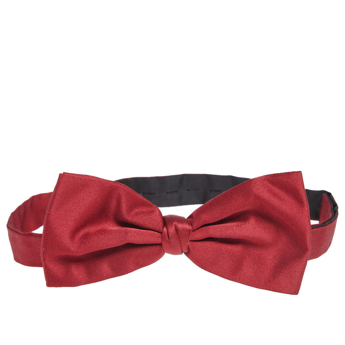 Ermenegildo Zegna Red Silk Satin Bow Tie