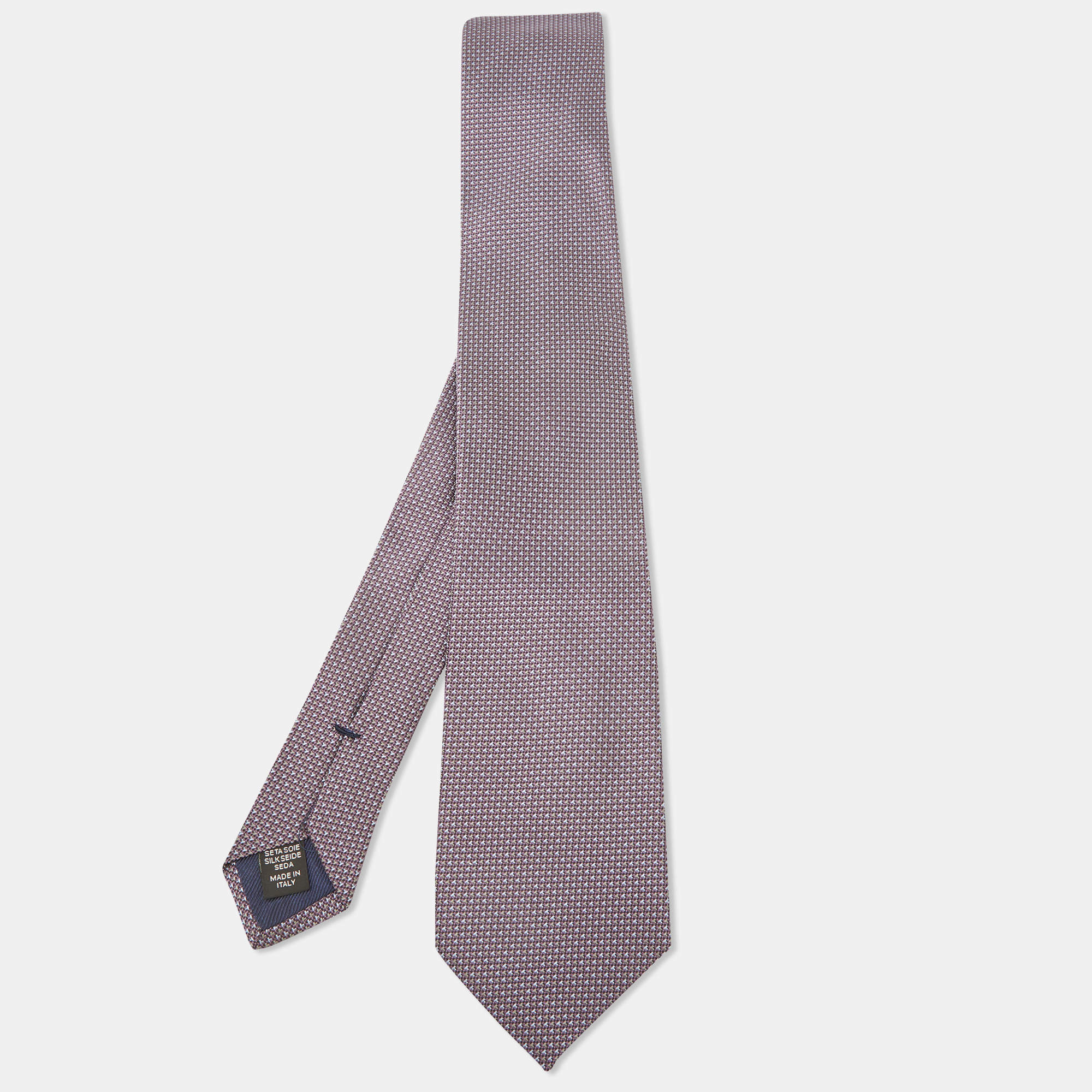 zegna purple tie