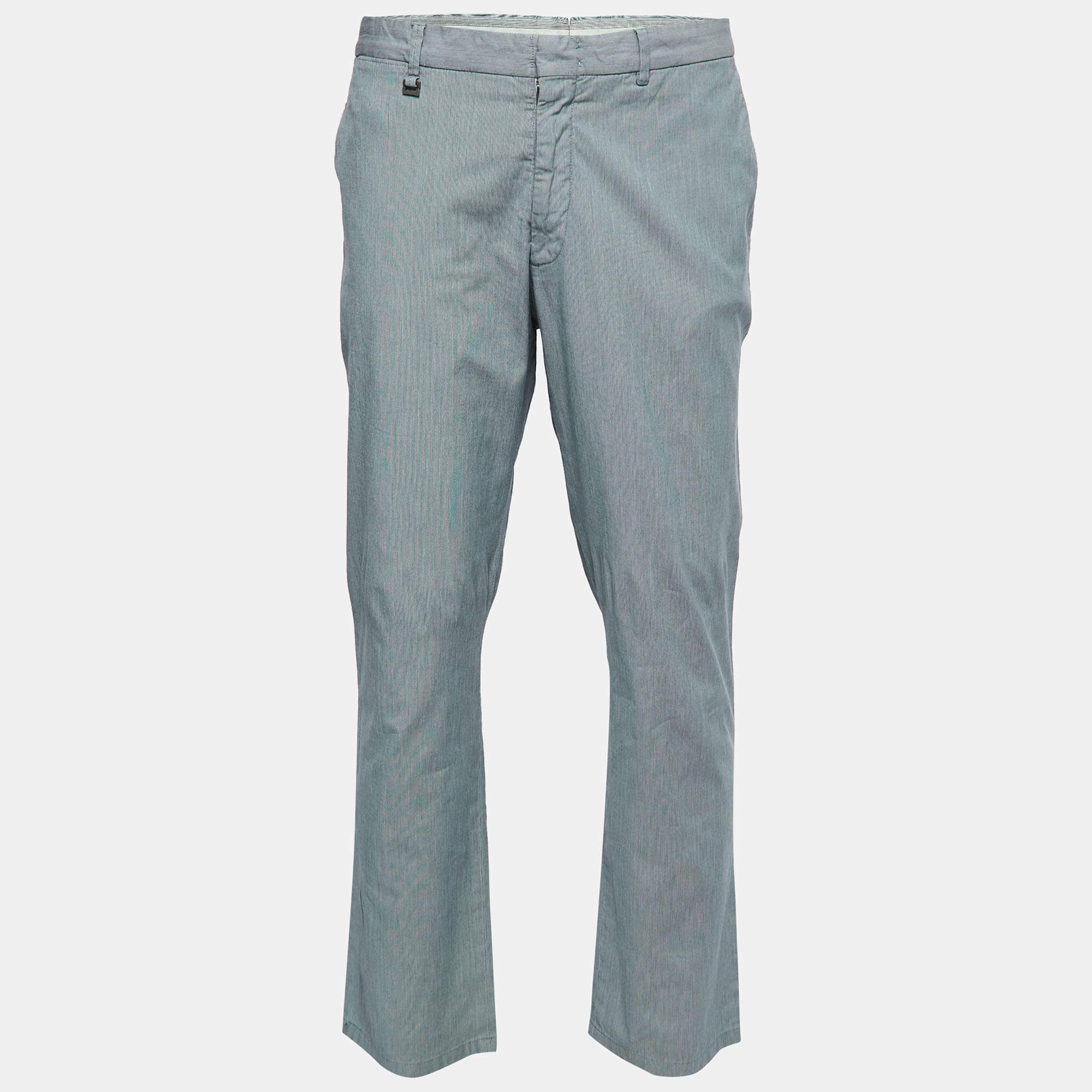Ermenegildo Zegna Grey Cotton Trousers 2XL