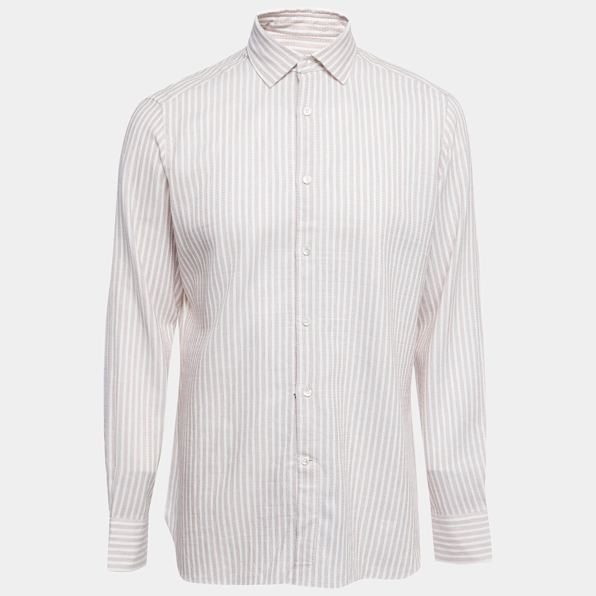 Zegna Off White Cotton T-Shirt