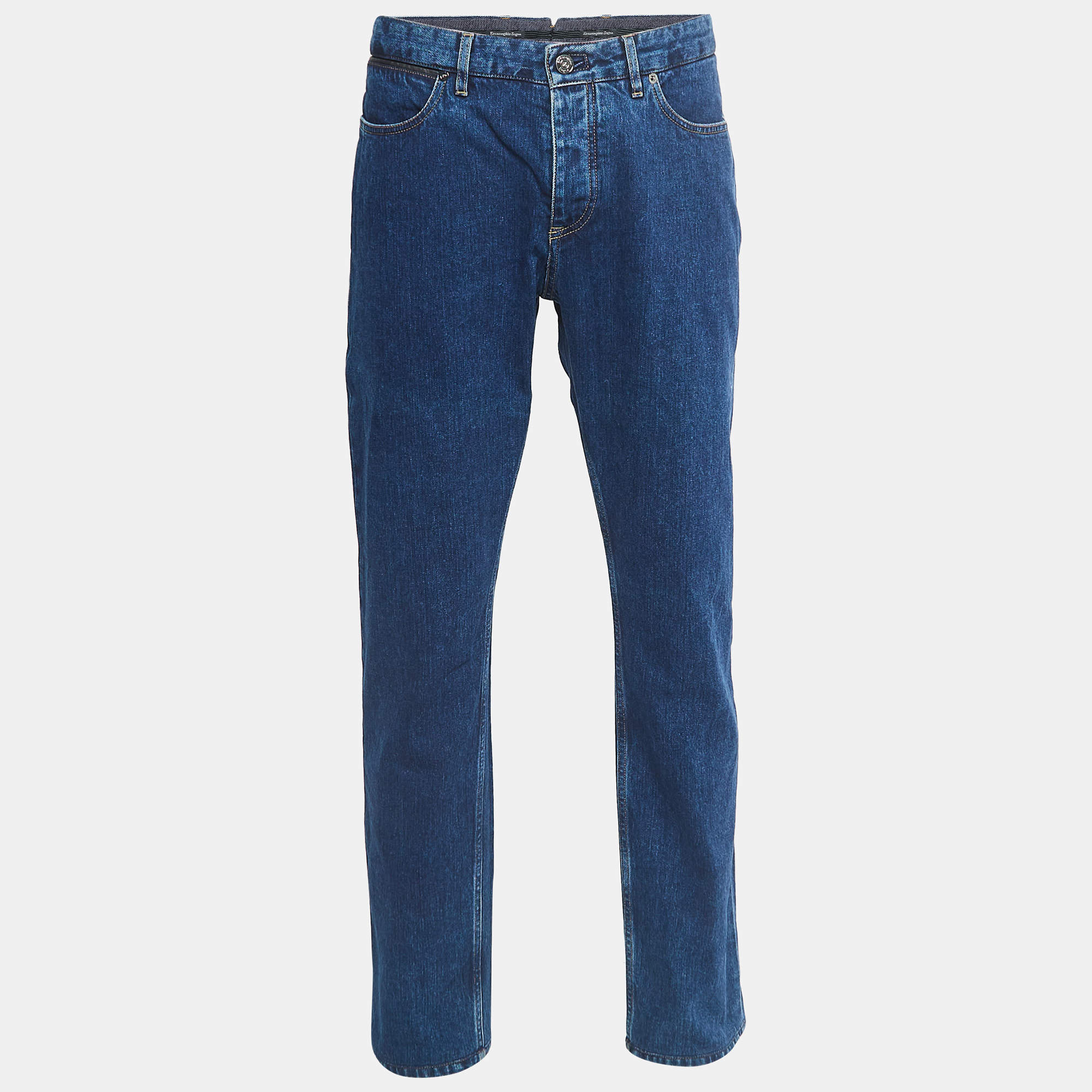 Ermenegildo Zegna Blue Denim Regular Fit Jeans XXL/Waist 38"
