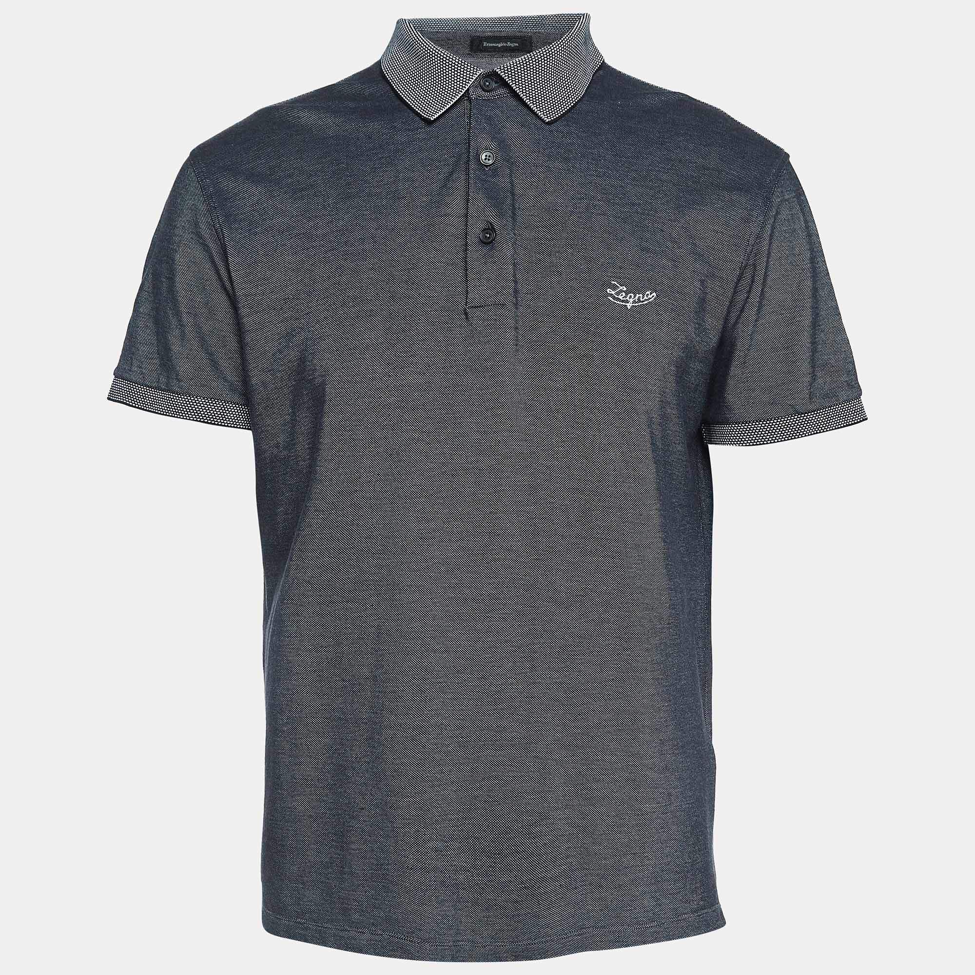 Tシャツ・カットソー ERMENEGILDO ZEGNA Men T Shirts E7358A5 B746 B09 412 Blue Zegna - Royal Blue Cotton T-Shirt | Mitchell Stores