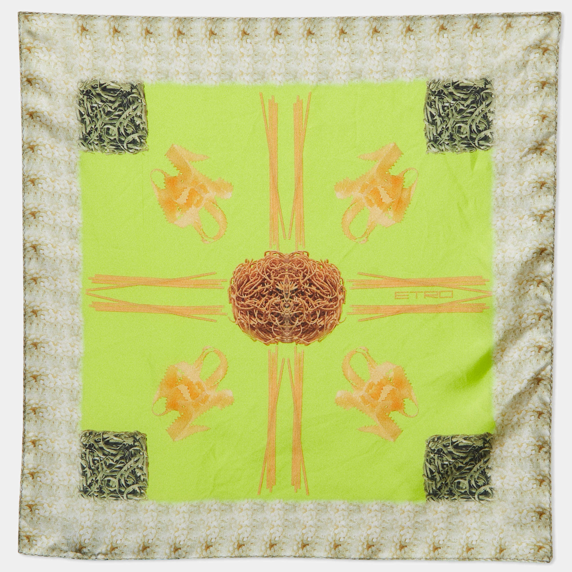 Simple Lime Green Pocket Square, In stock!