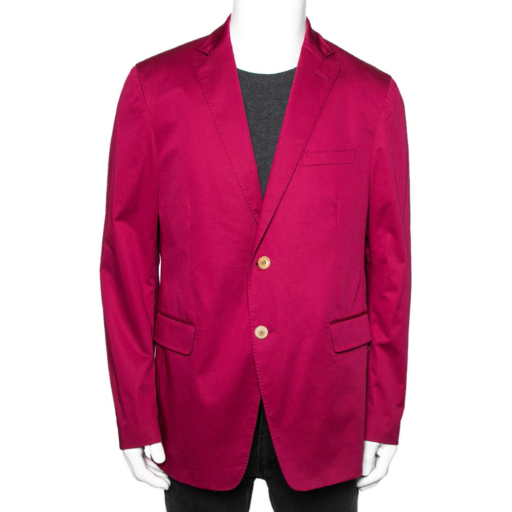 مملوكة مسبقًا Etro Pink Cotton Mineide Soft Blazer L