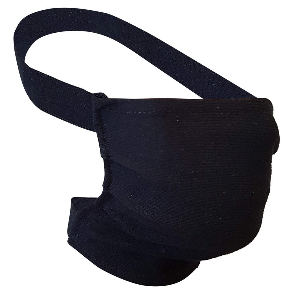 Non-Medical Handmade Black Cotton Face Mask - Pack Of 10 ( Available for UAE Customers Only)