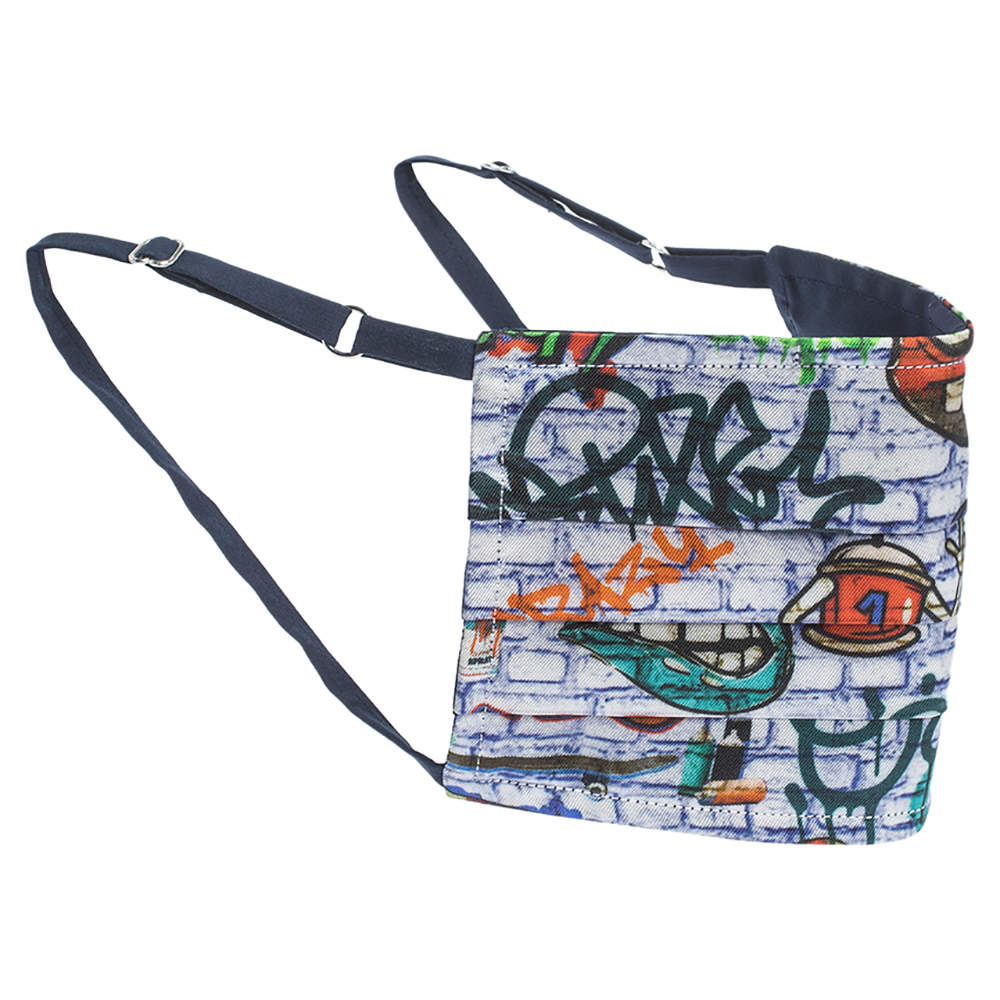 Collars & Cuffs Non-Medical Handmade Graffiti Face Mask (Available for UAE Customers Only)