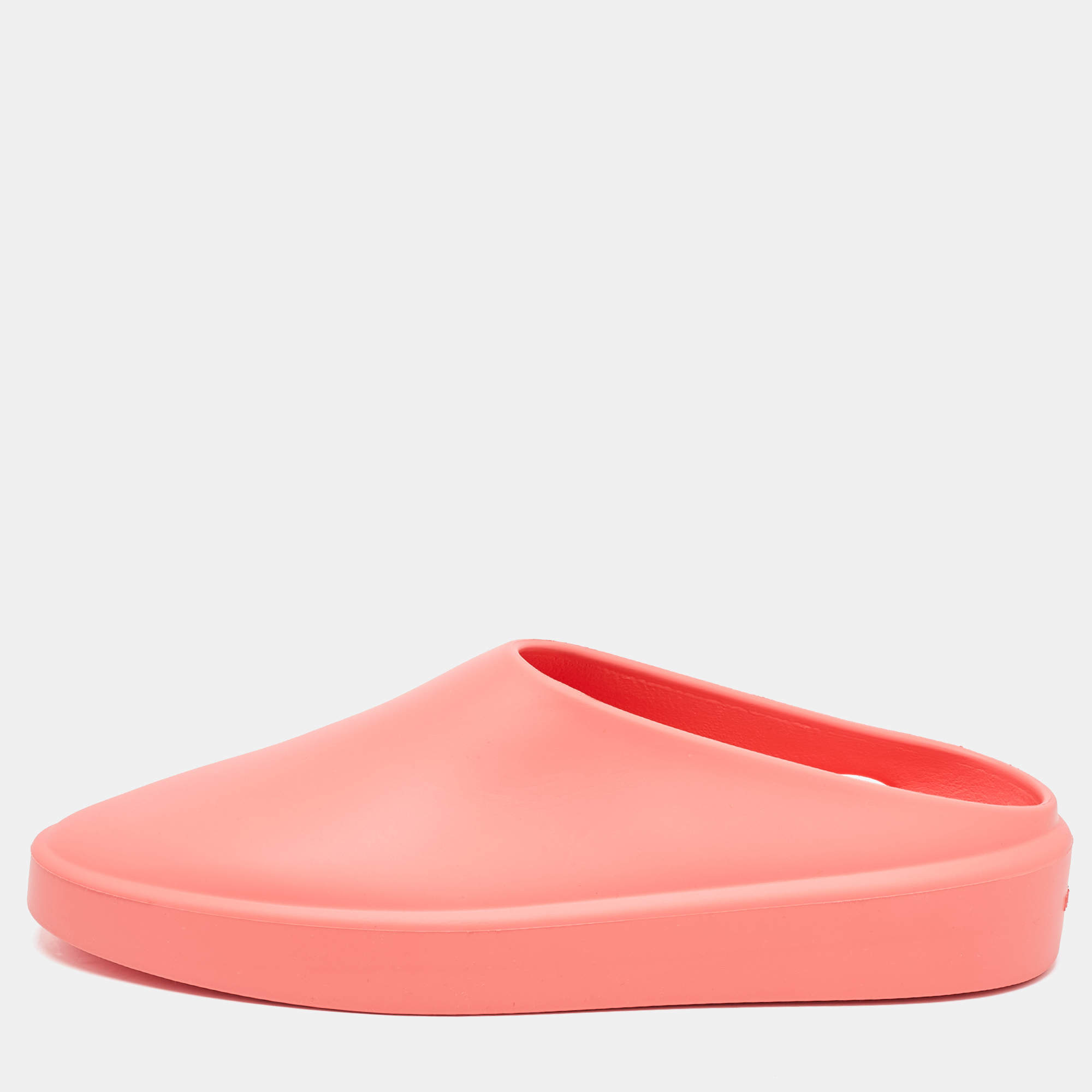 Fear of God Orange Rubber Flat Mules Size 45