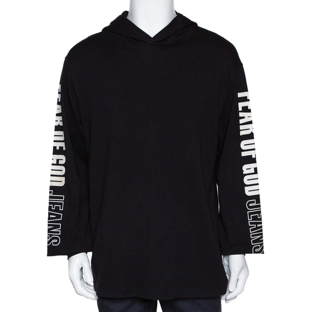 Fear Of God Jeans Fifth Collection Black Knit Hoodie M Fear of God ...