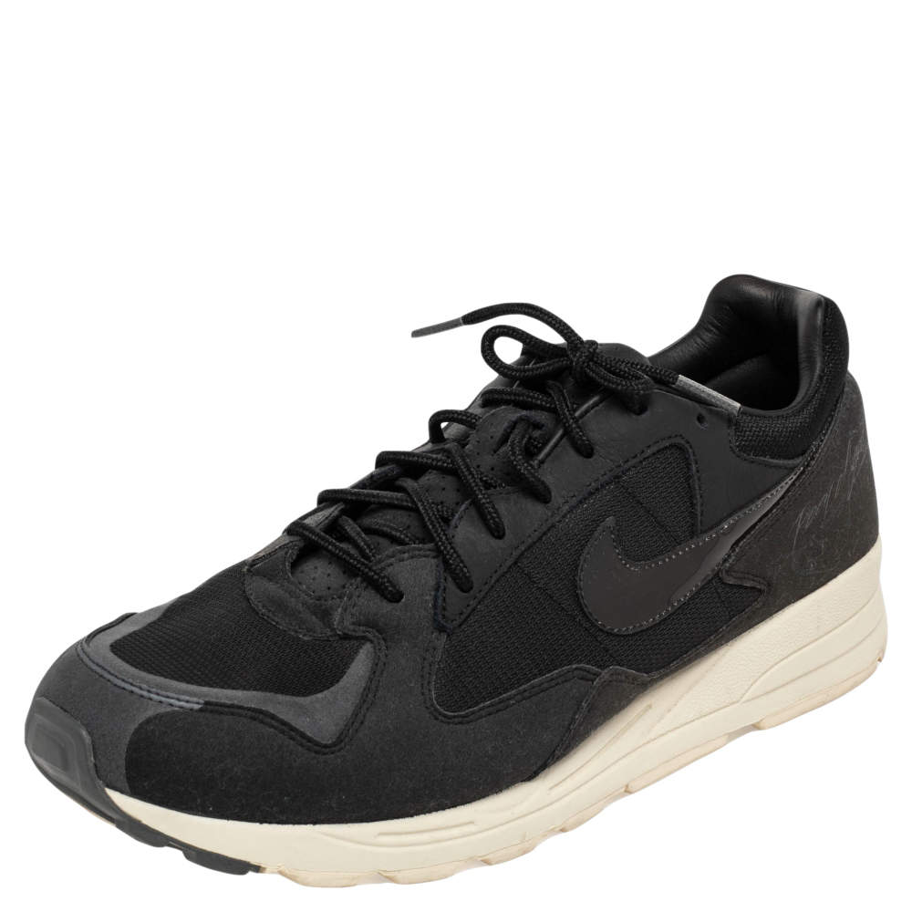 Nike Air Max X Fear of God Black Mesh And Leather Skylon-2 Sneakers Size 44