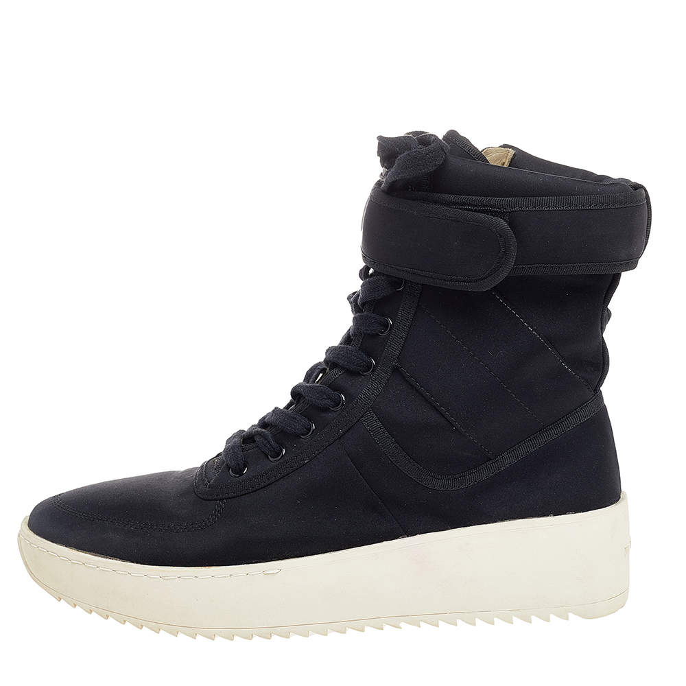 Fear Of God Black Neoprene Military High Top Sneakers Size 43 Fear of God TLC