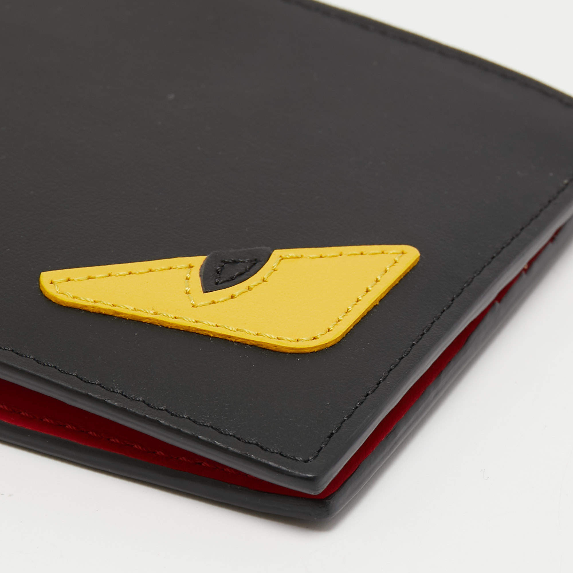 Wallets & purses Fendi - Bag Bugs hammered leather bi-fold wallet