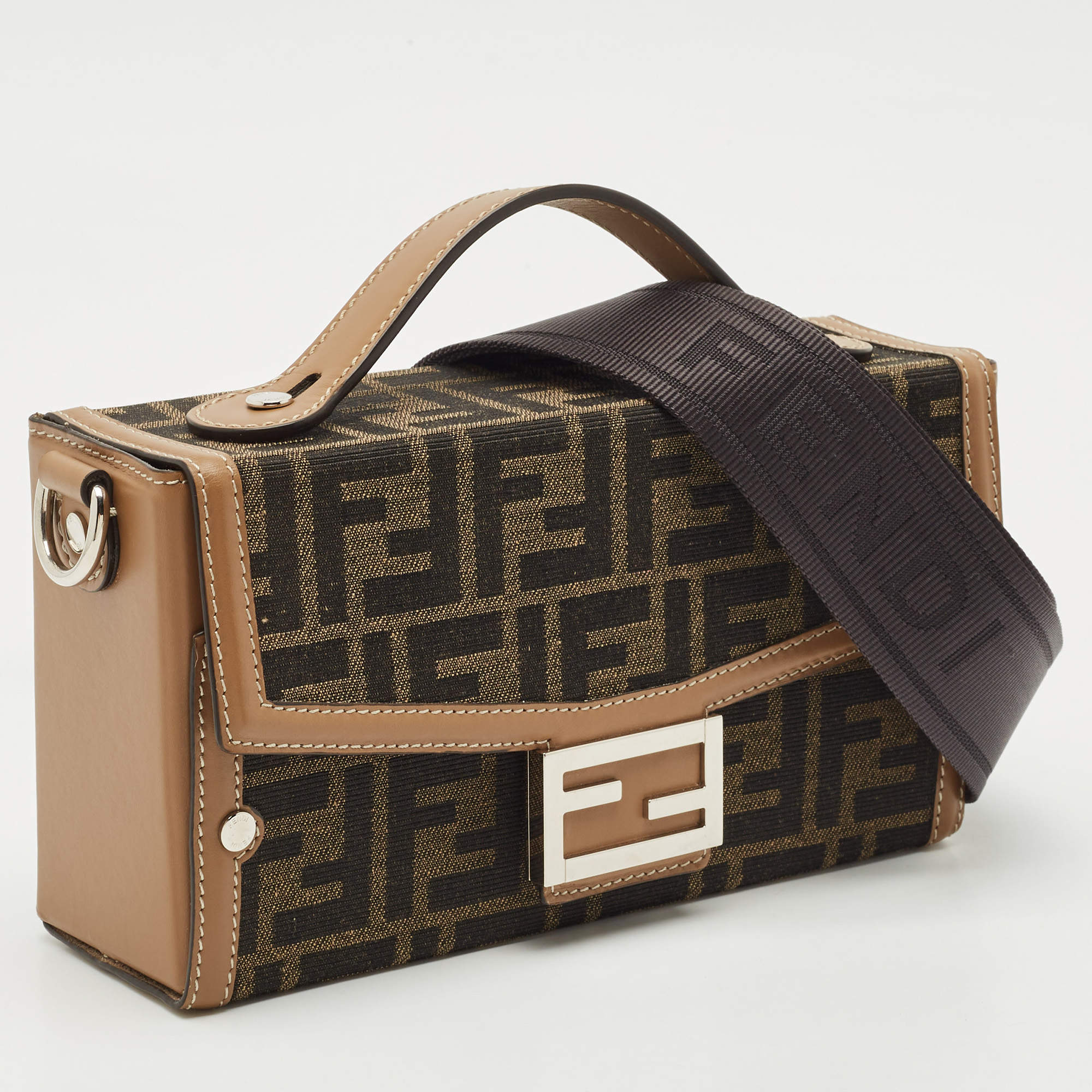 Fendi Blue Nylon Large Baguette Messenger Bag Fendi | TLC