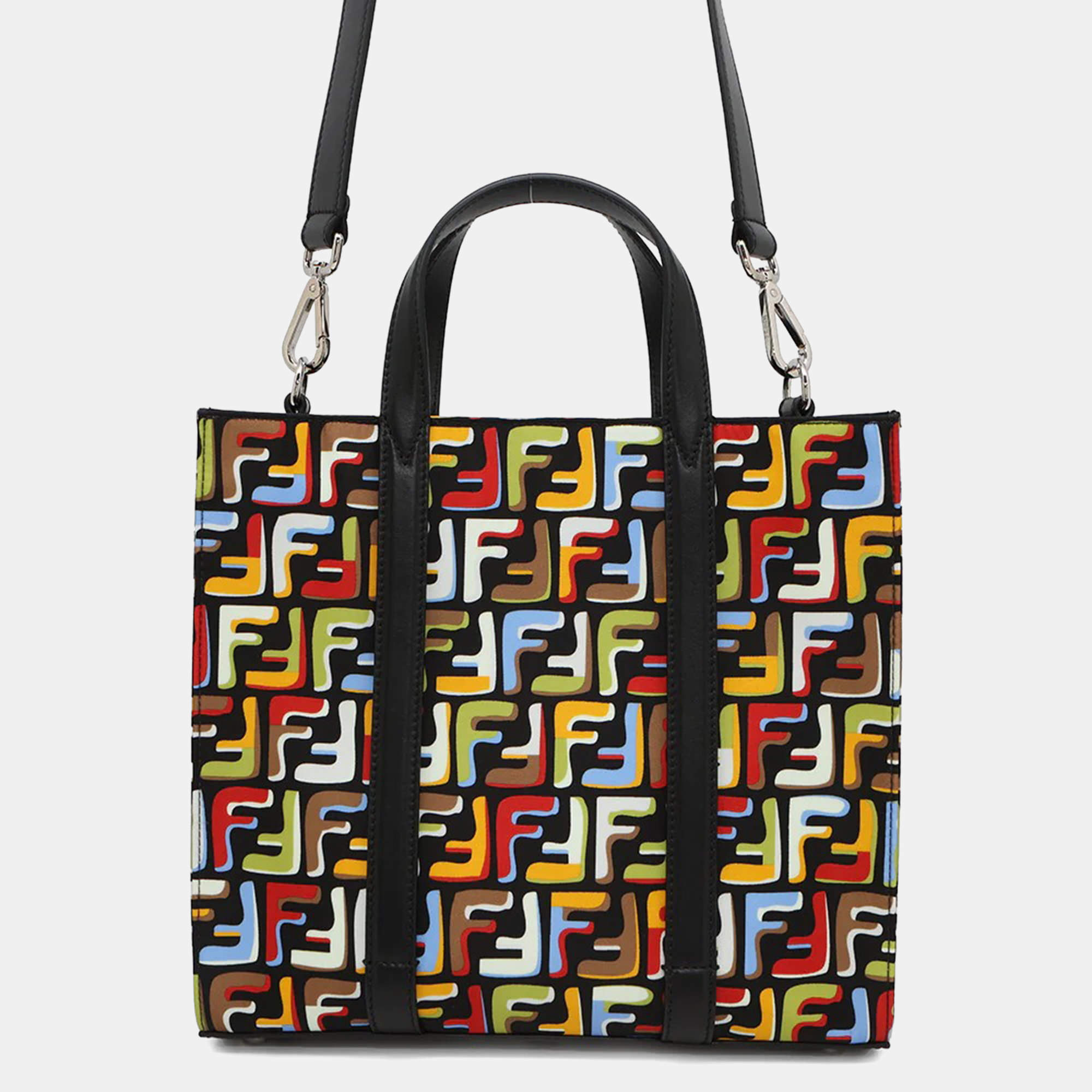 Pre Owned Fendi Multicolor Nylon Tote Bag