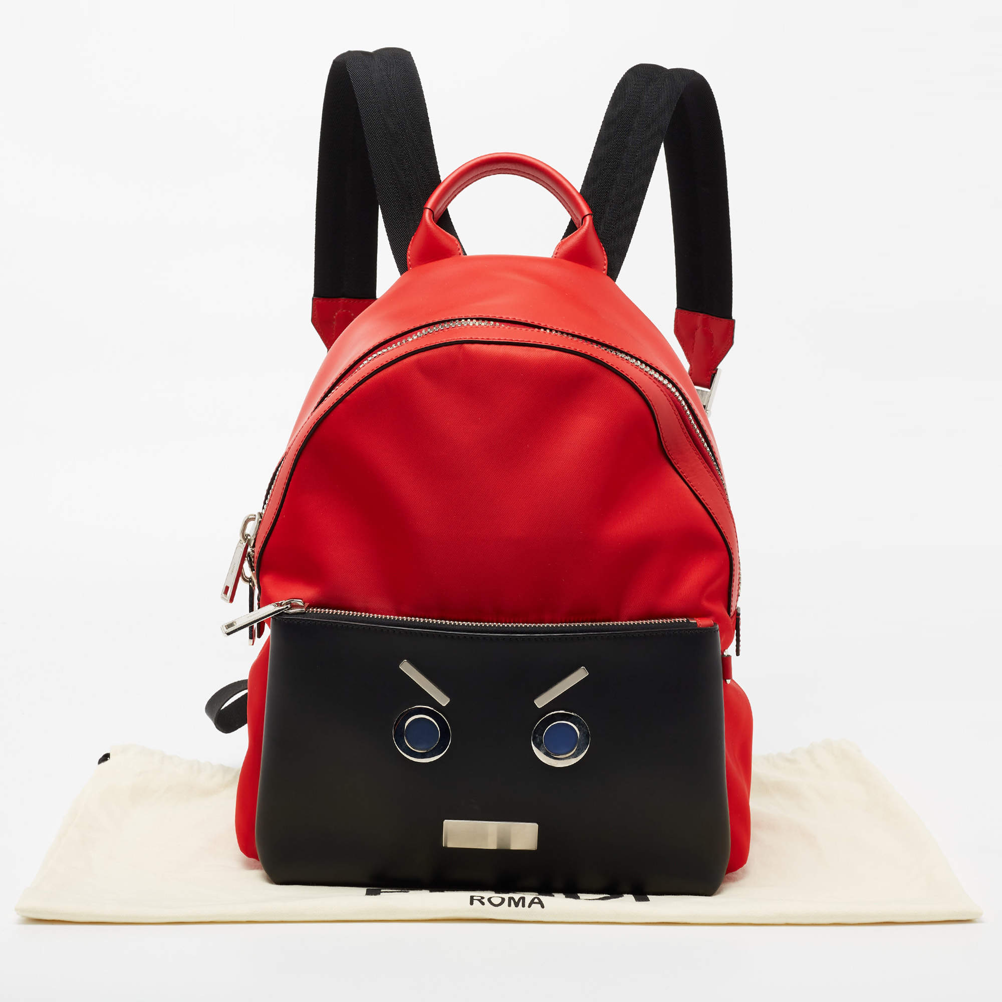 Fendi face backpack sale