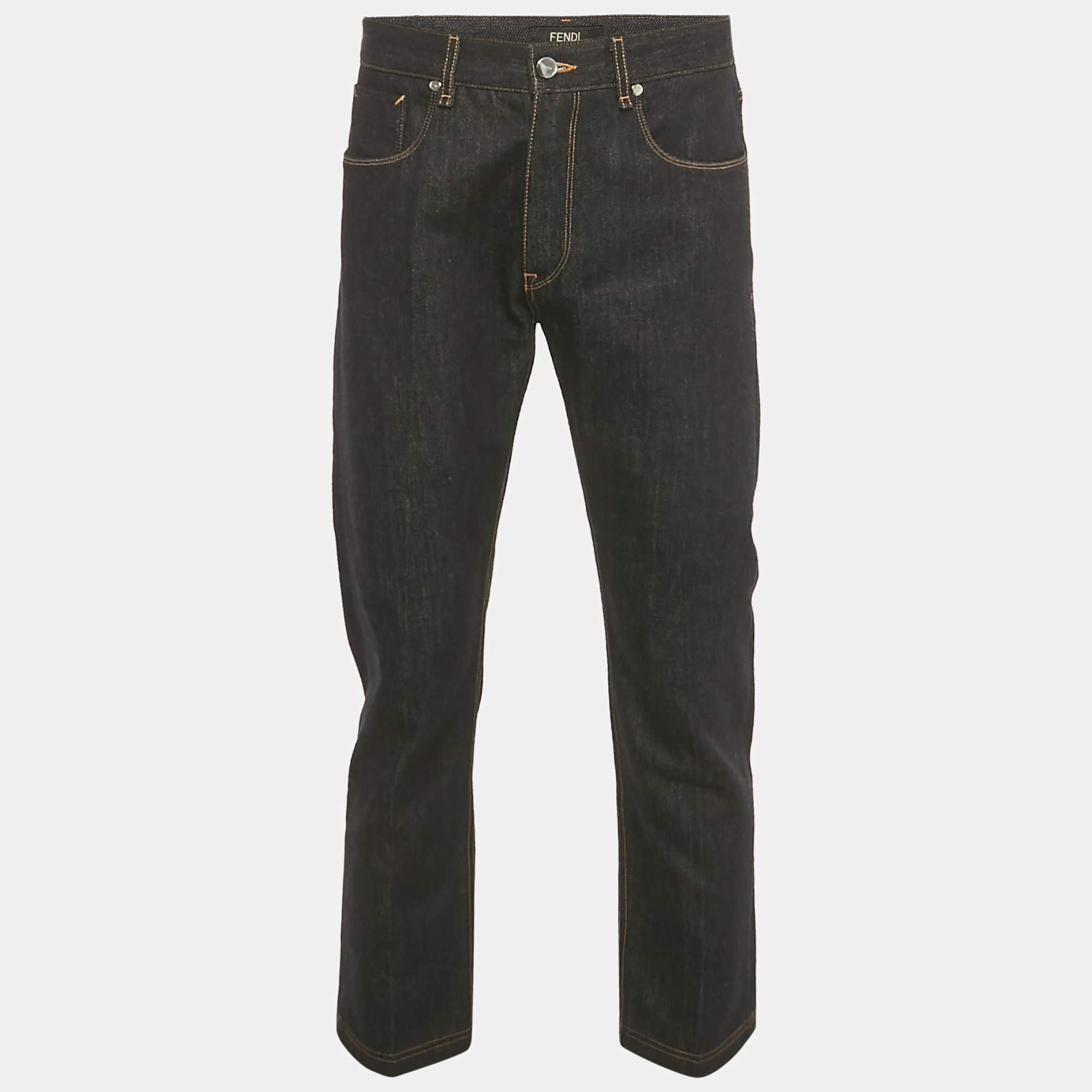 مملوكة مسبقًا بنطلون جينز فنسي رمادي مغسول بقصة ضيقة مقاس صغير/ عرض الخصر 31 بوصة