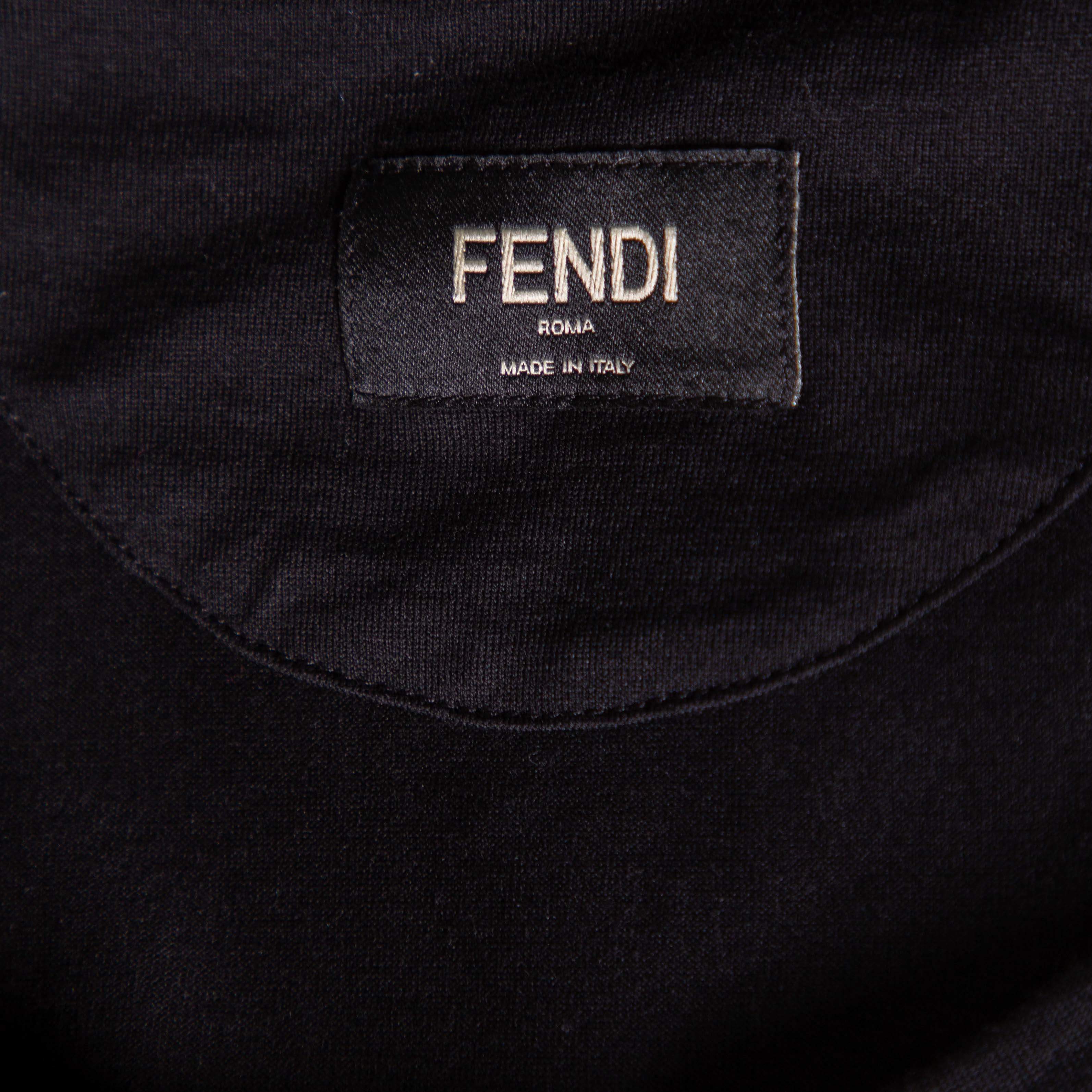 Fendi Monsters Motif Crew Neck T-Shirt - Black T-Shirts, Clothing -  FEN266685