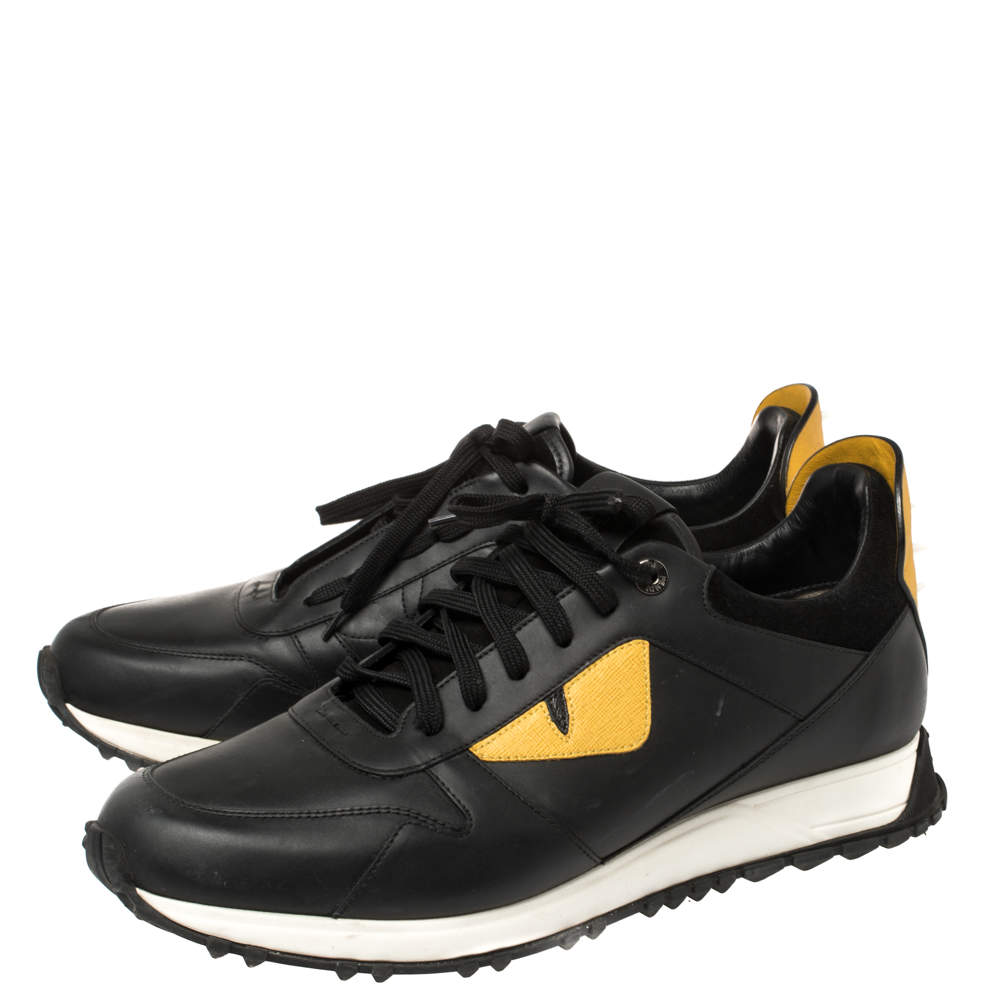 Fendi black hotsell and yellow shoes