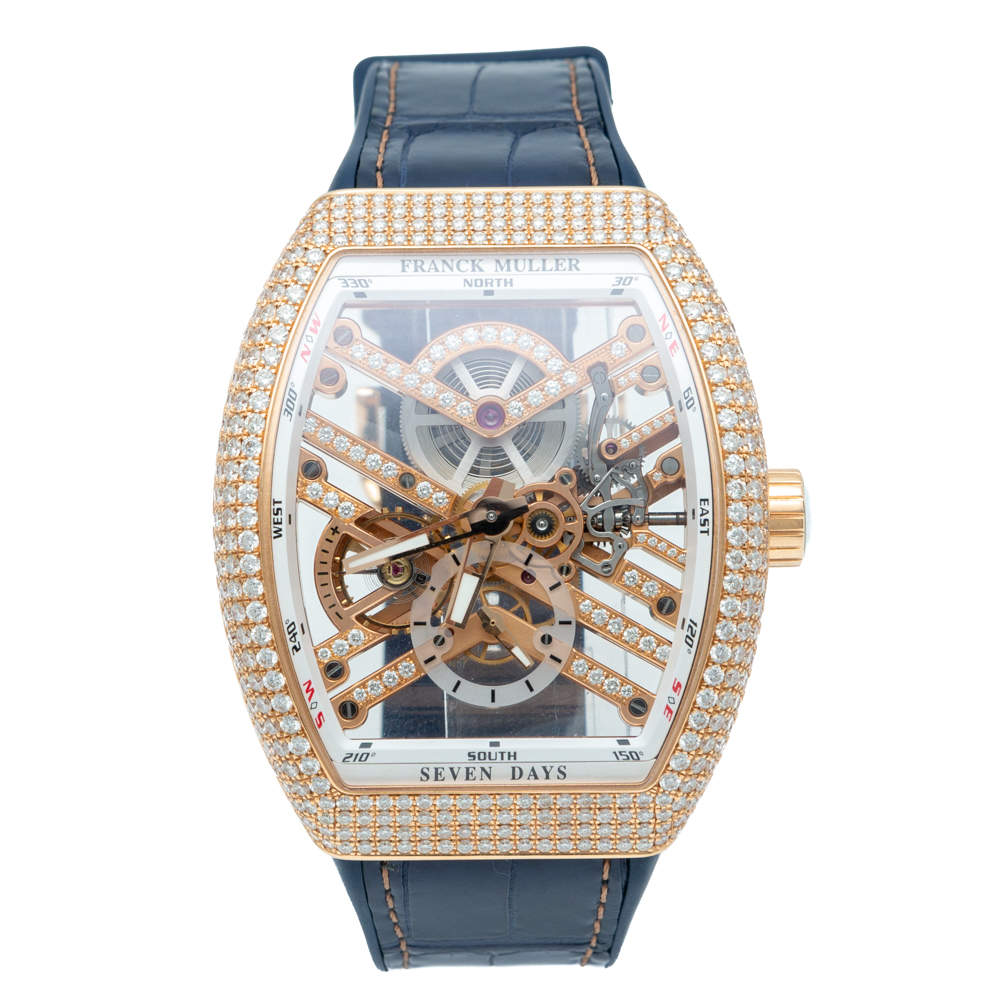 franck muller vanguard skeleton diamond