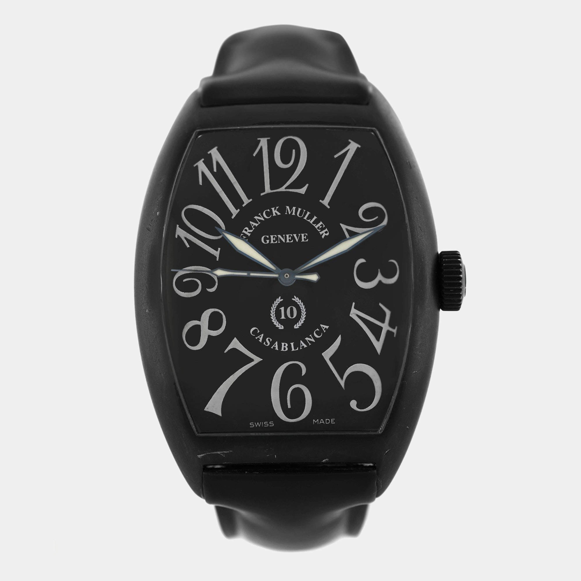 Pre Owned Franck Muller Casablanca 8880CNR Automatic Black Pvd Steel Men's Wristwatch 45 mm