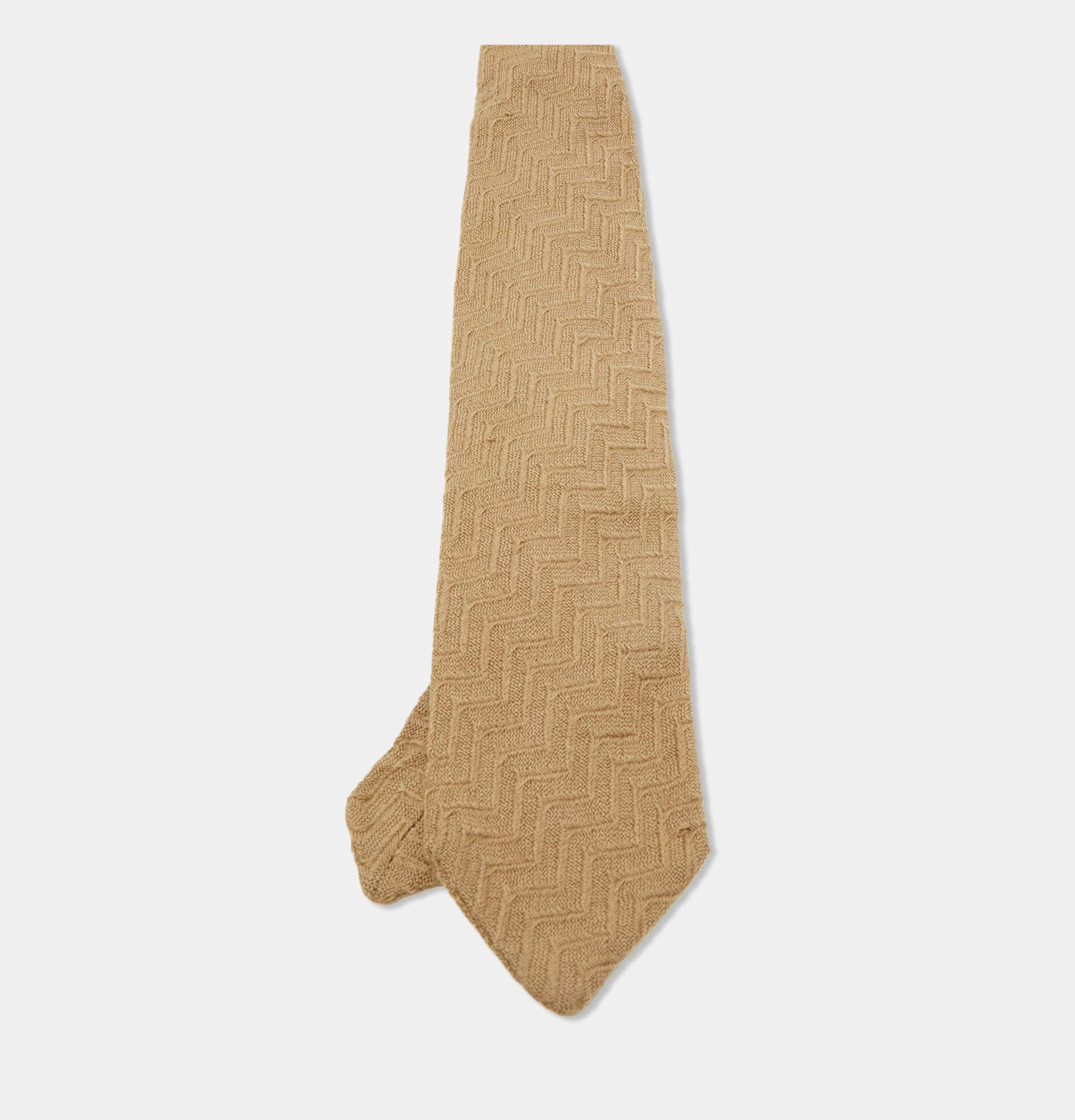 مملوكة مسبقًا Giorgio Armani Dark Beige Wool Tie