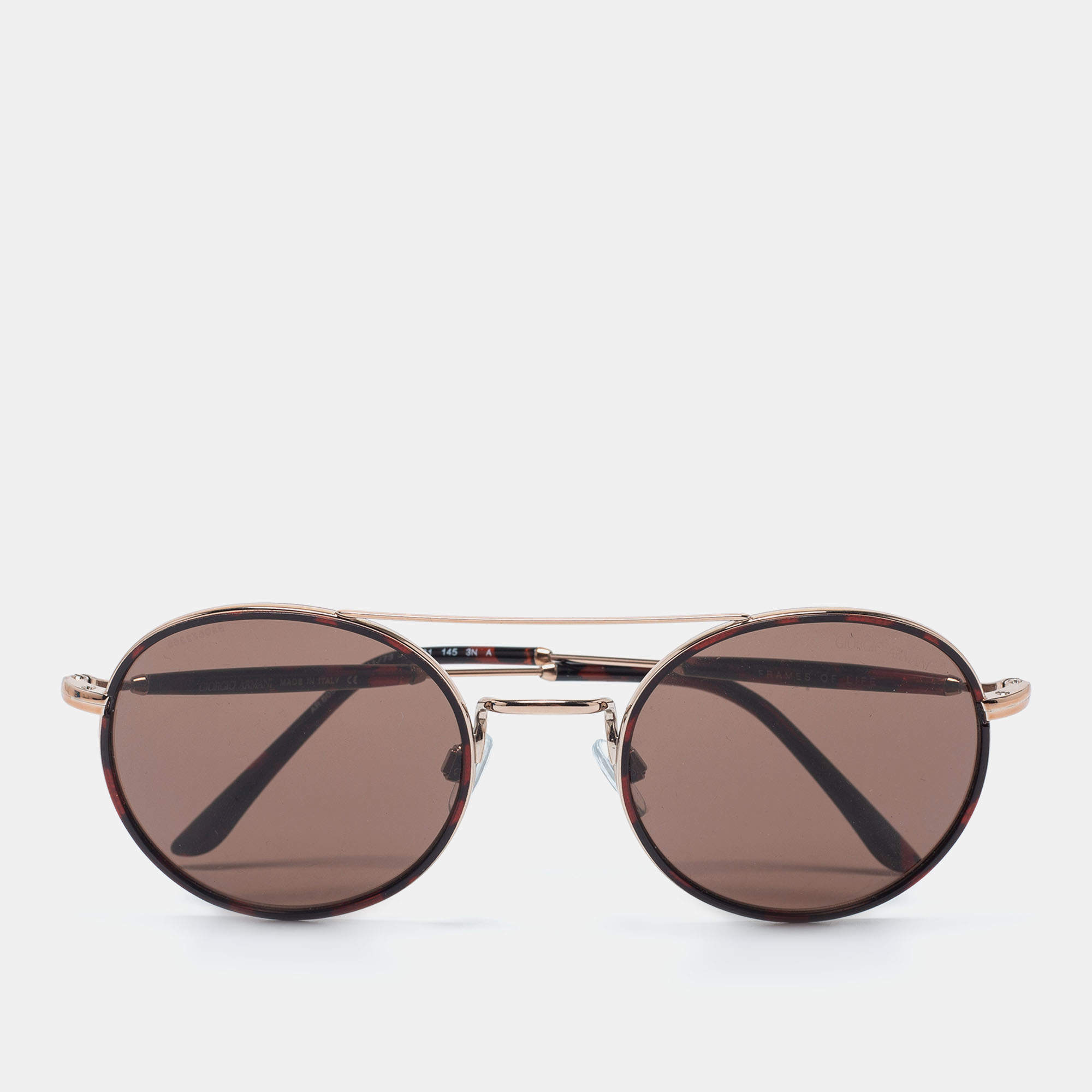 Giorgio Armani Gold/Brown Havana 49021 Sunglasses