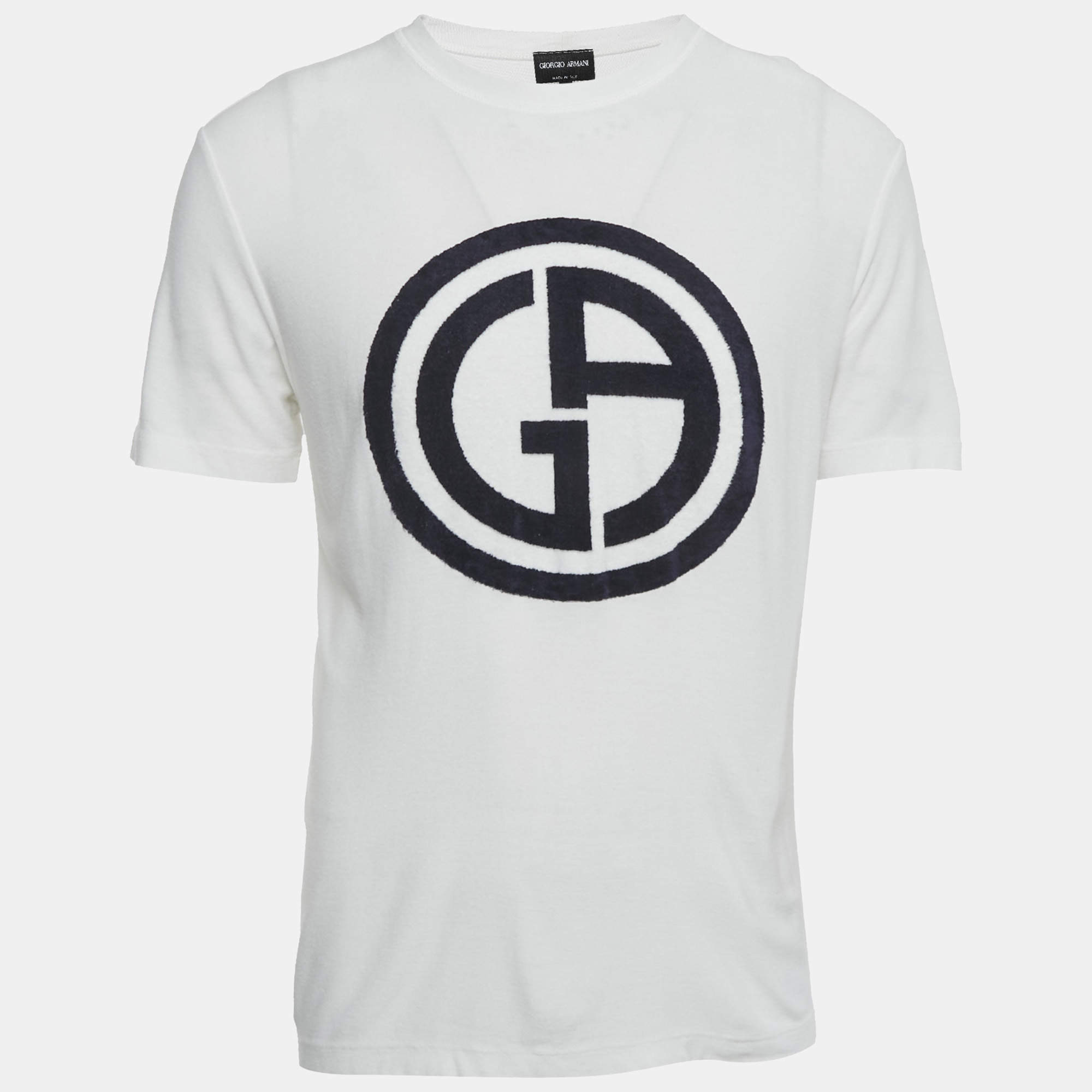 Tシャツ・カットソー GIORGIO ARMANI STRETCH JERSEY T-SHIRT WITH LOGO EMBROIDERY Giorgio Armani - Slim-Fit Logo-Embroidered Stretch-Jersey T