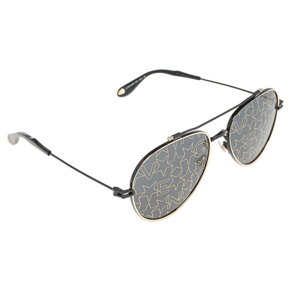 Givenchy Black/Gold GV7057/S Nude Aviator Sunglasses