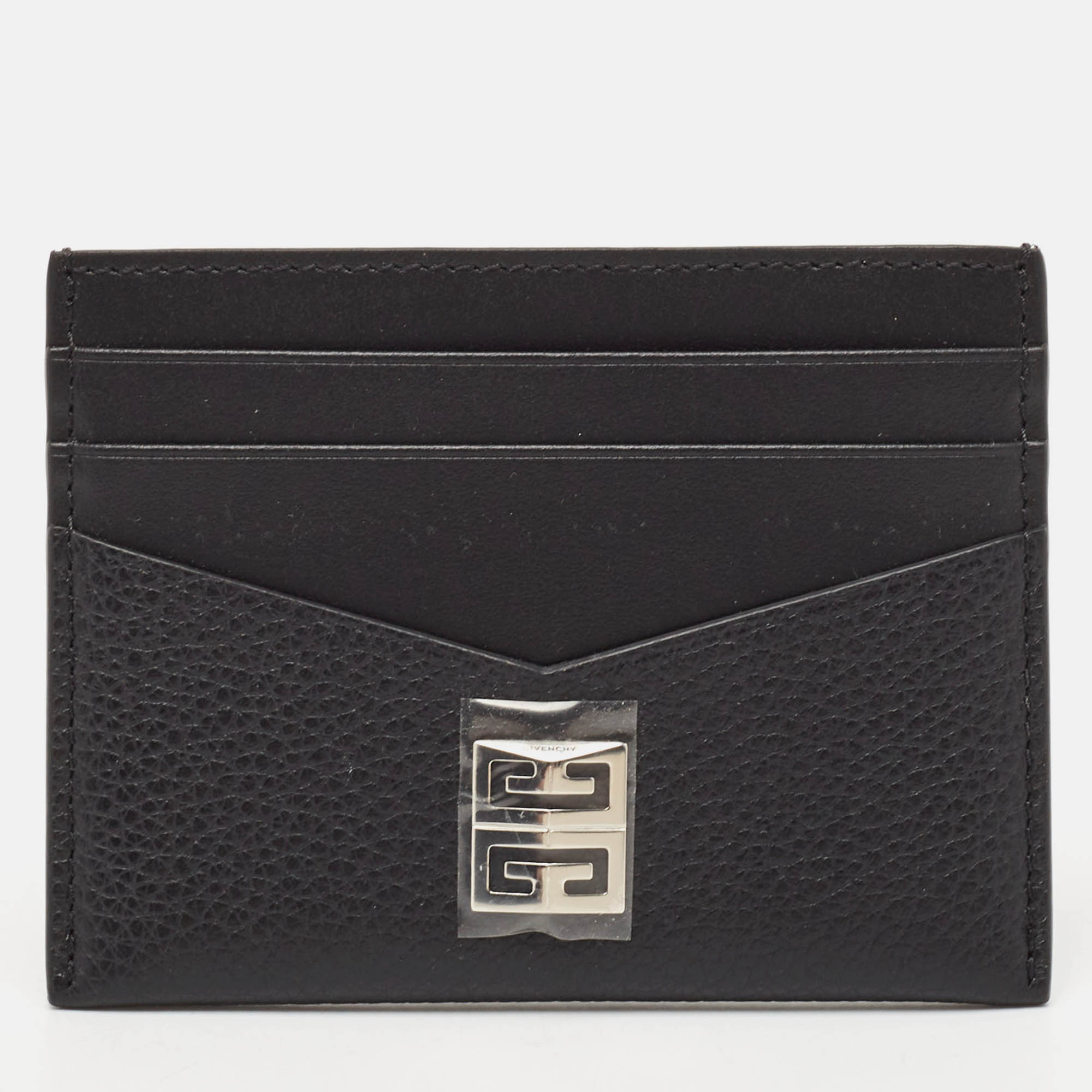 Givenchy Black Leather 4G Card Holder