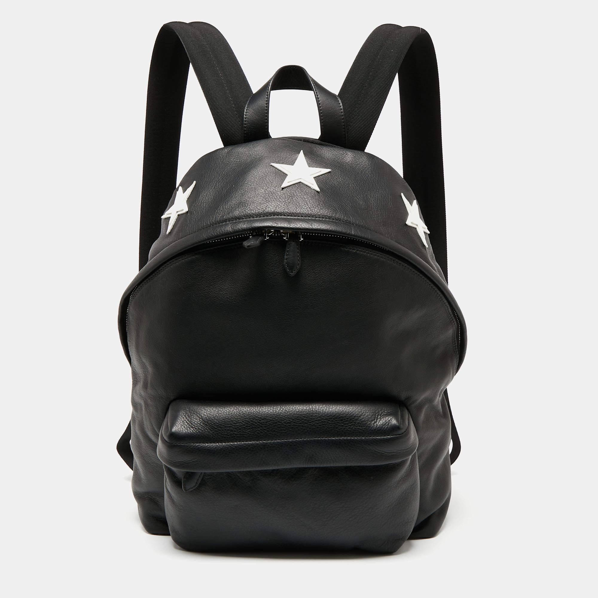 Givenchy Black Leather Star Backpack