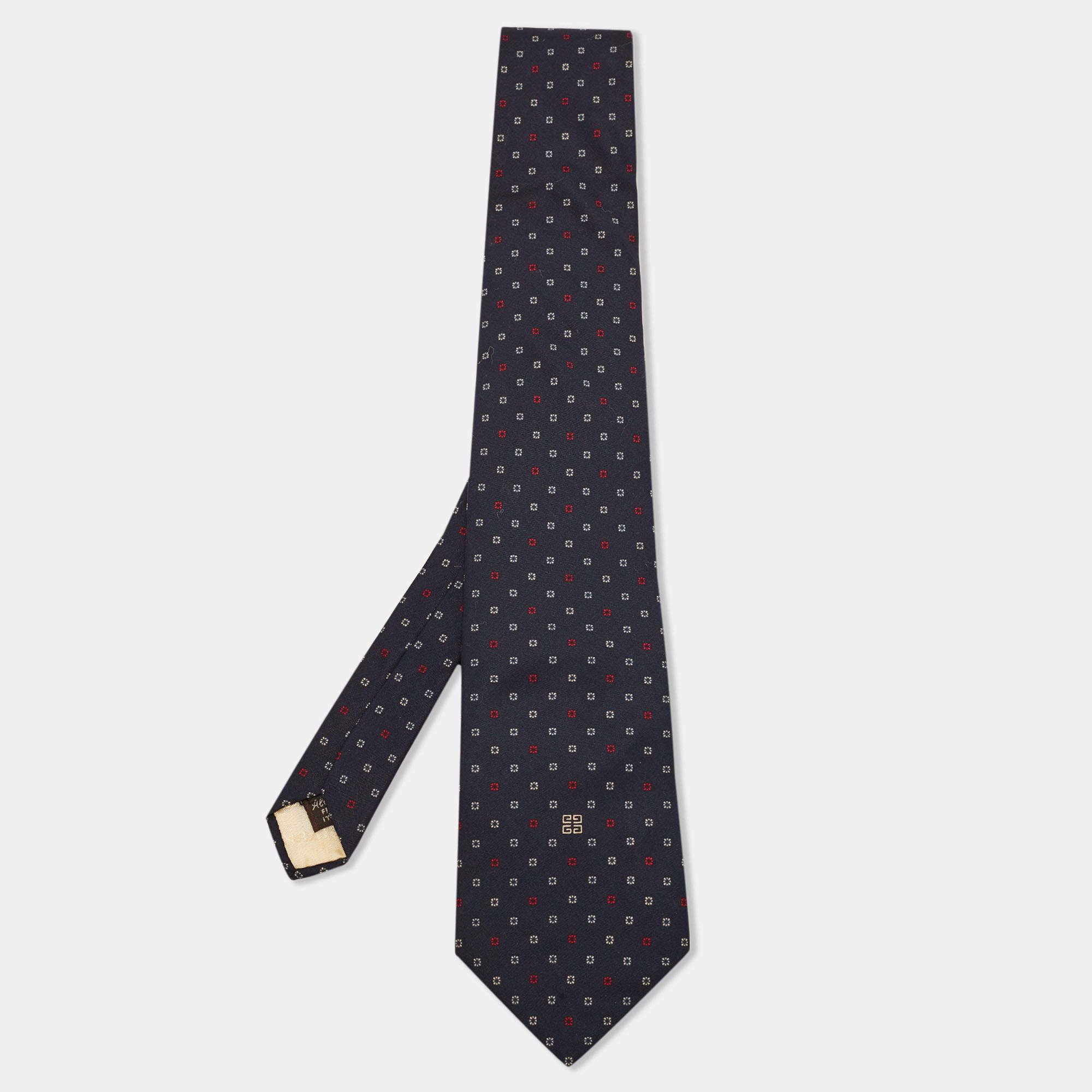 مملوكة مسبقًا Givenchy Monsieur Vintage Printed Silk Tie