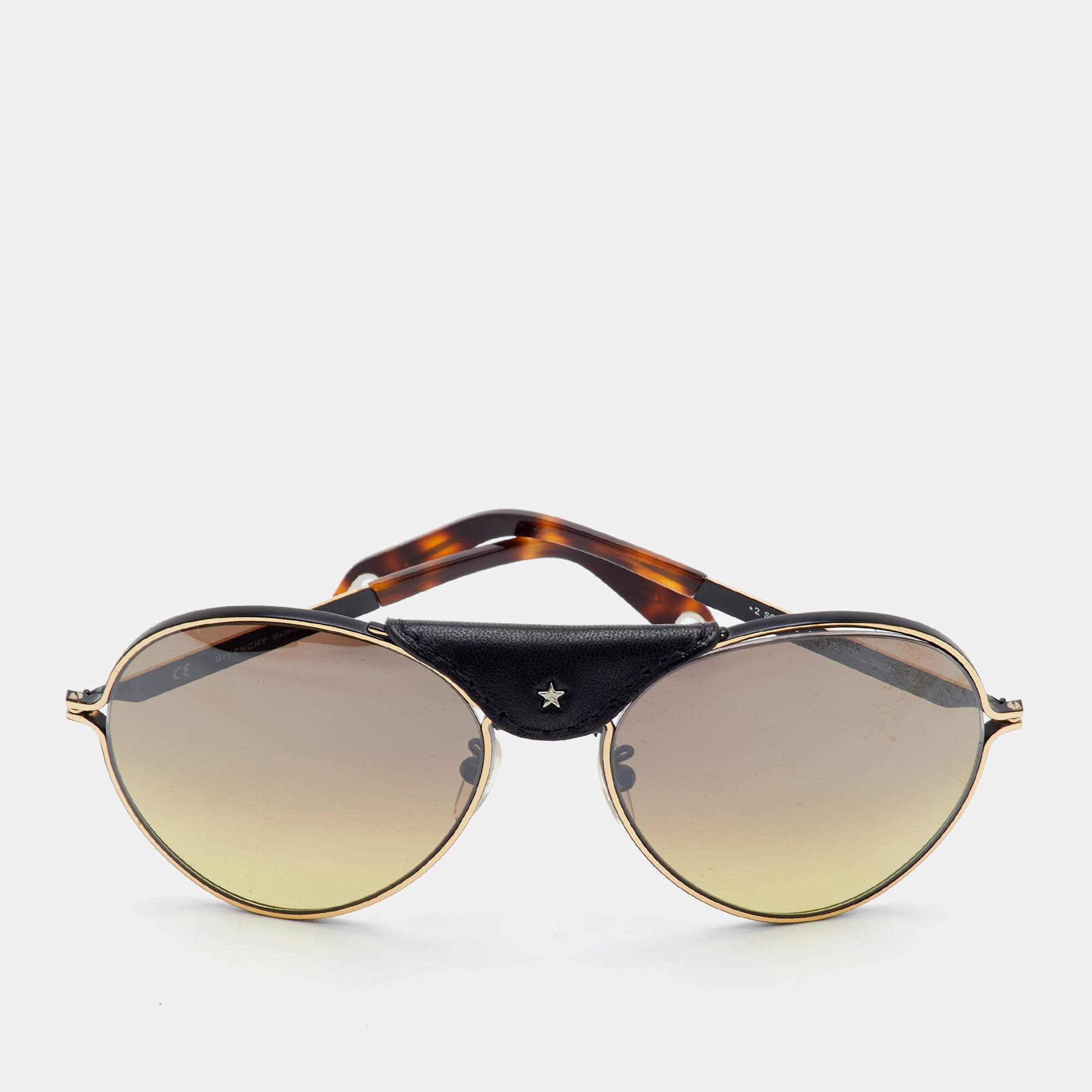 مملوكة مسبقًا Givenchy Two Tone/Brown Gradient SGVA53 Aviator Sunglasses