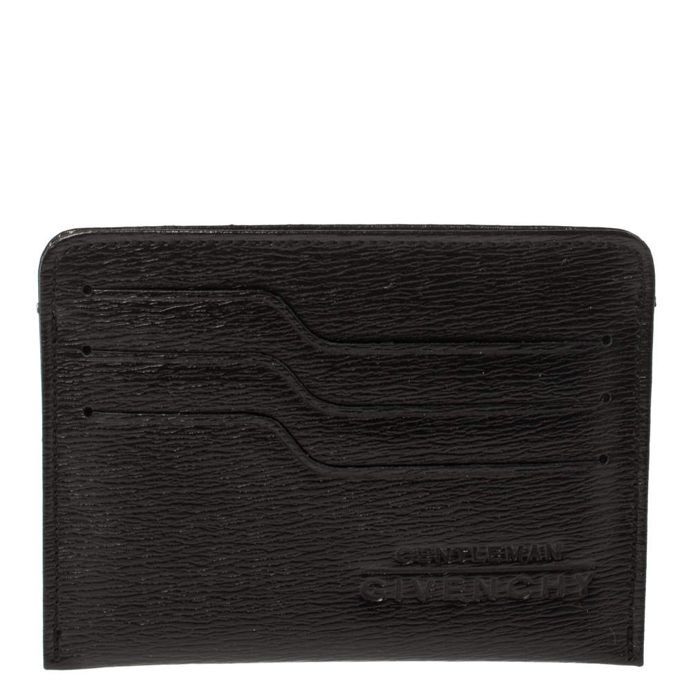 Givenchy Black Leather Card Holder