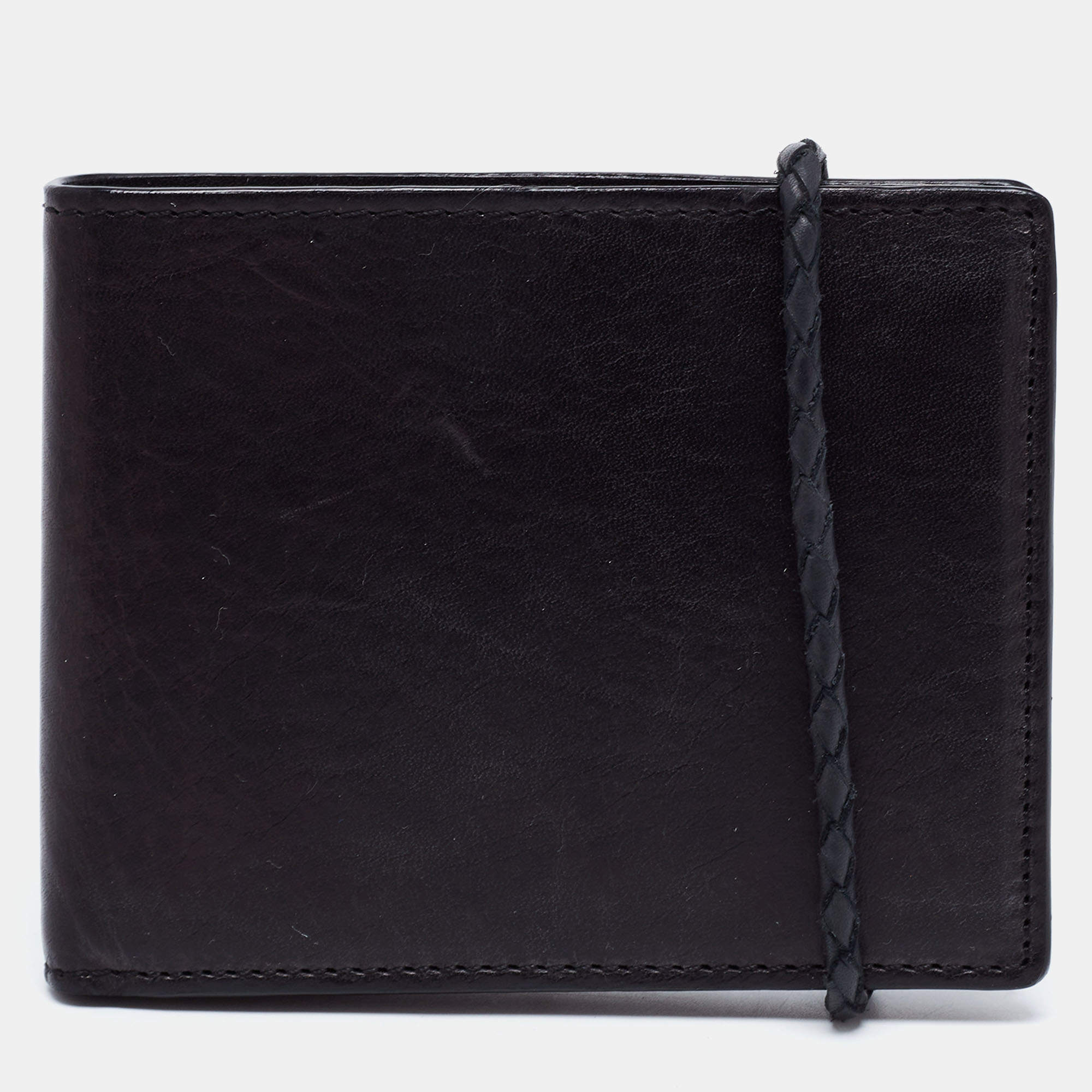 Givenchy Dark Brown Leather Bifold Wallet