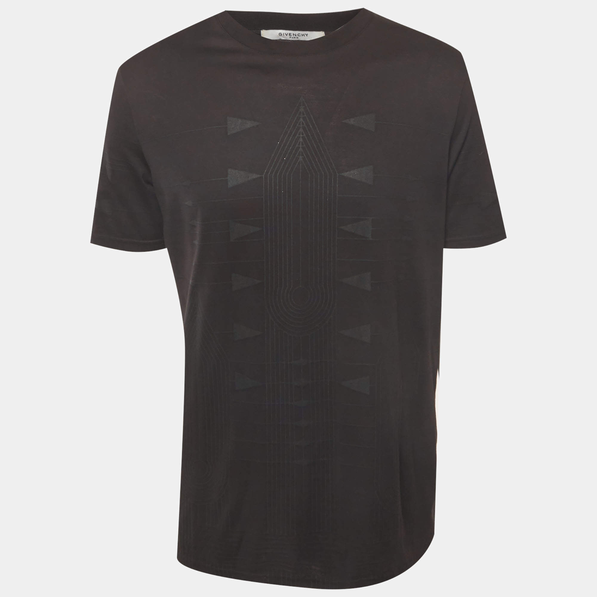Givenchy Black Cotton Shark Printed T-Shirt S Givenchy | TLC