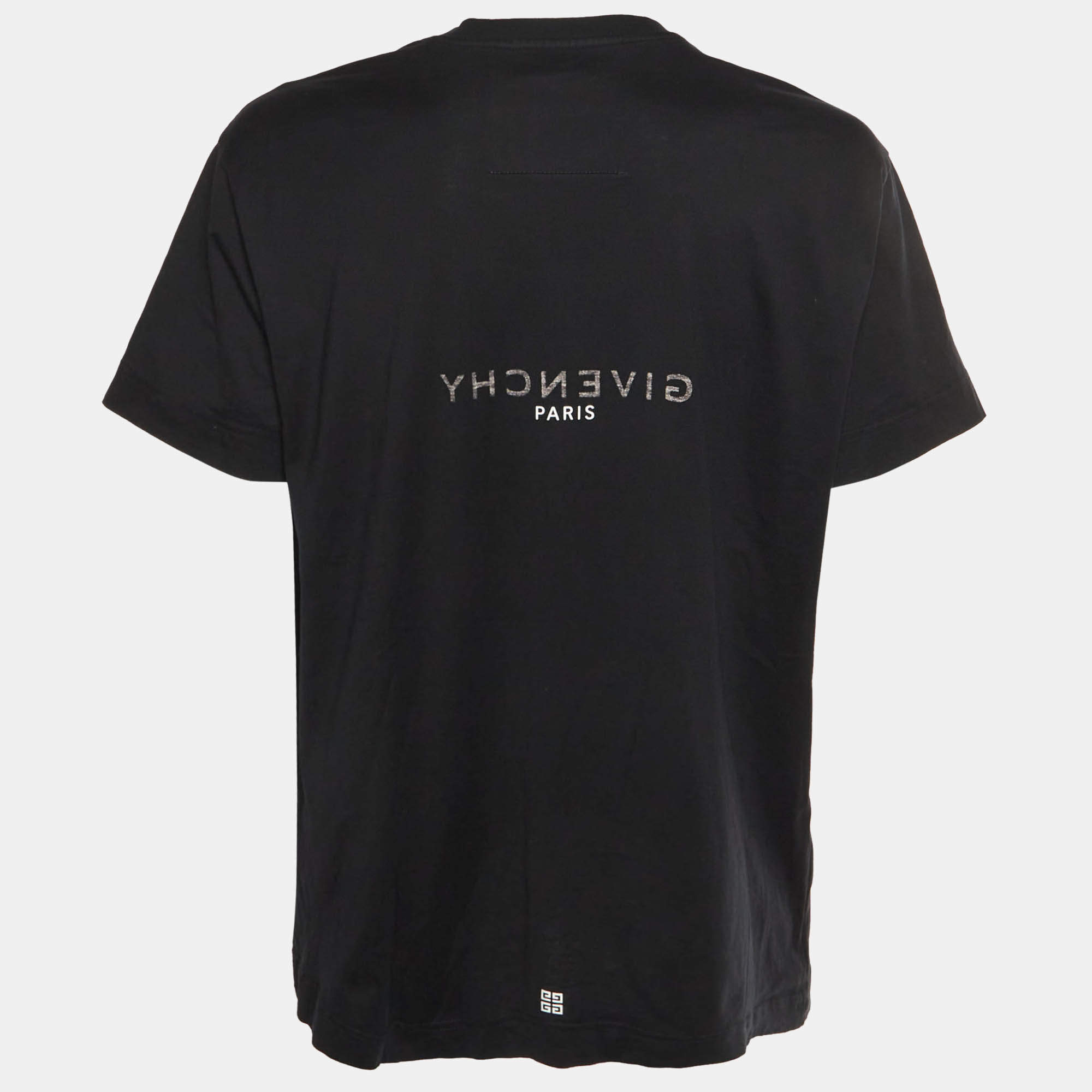 Givenchy Black Cotton Star Applique T Shirt XS Givenchy | TLC