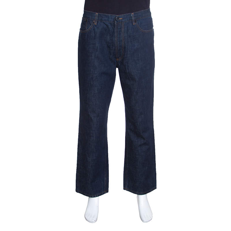 Pre Owned Givenchy Indigo Denim Straight Fit Jeans XL