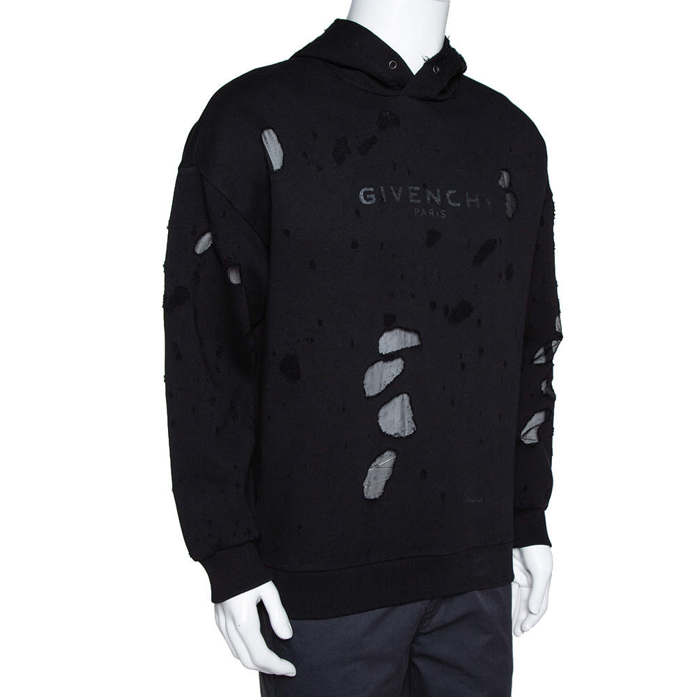 givenchy men's black hoodie