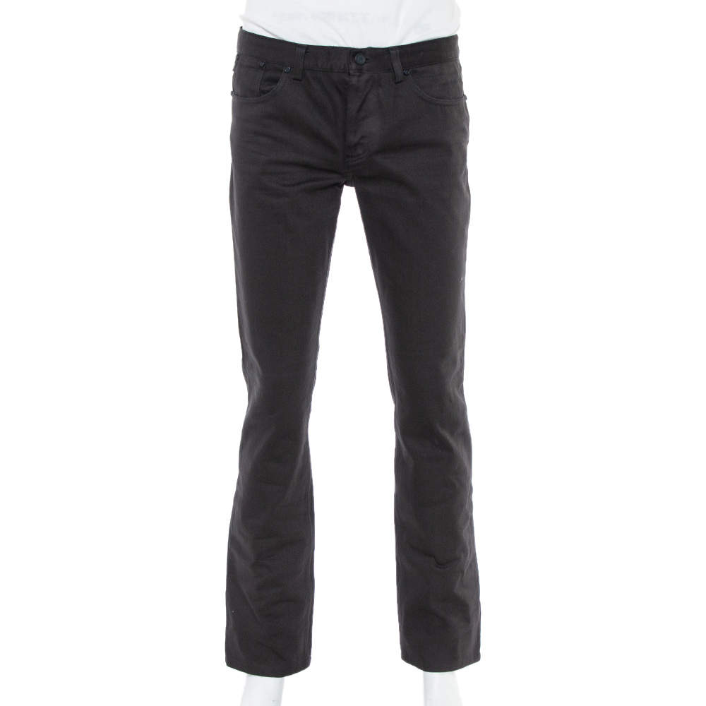 Pre Owned Givenchy Black Denim Straight Leg Jeans M