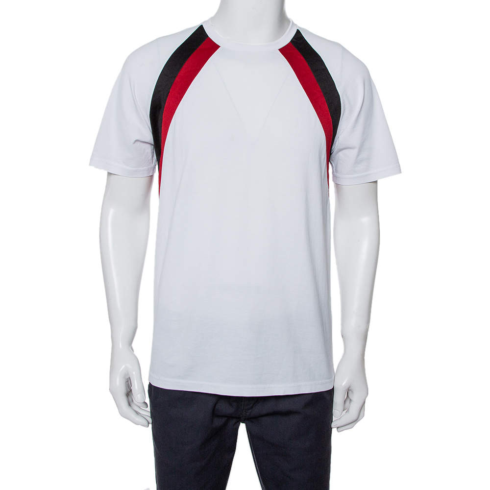 Pre Owned Givenchy White Cotton Crewneck T-Shirt M