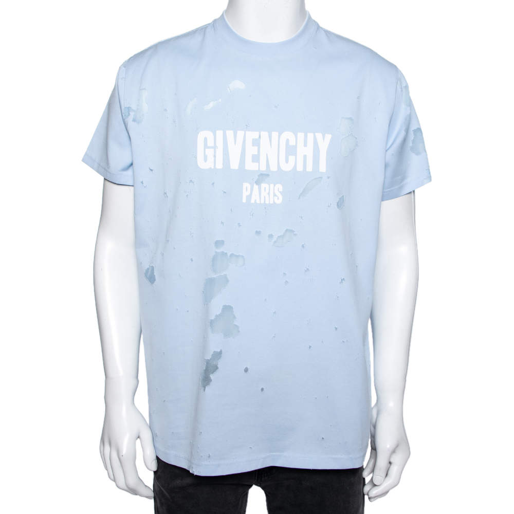 Baby blue cheap givenchy shirt