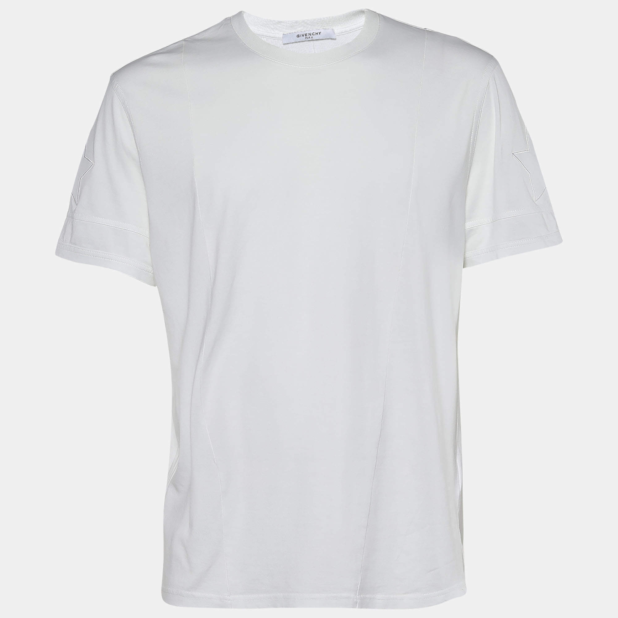 مملوكة مسبقًا تي شيرت جيفنشي جيرسيه أبيض مكسم كوبان رقعة نجمة