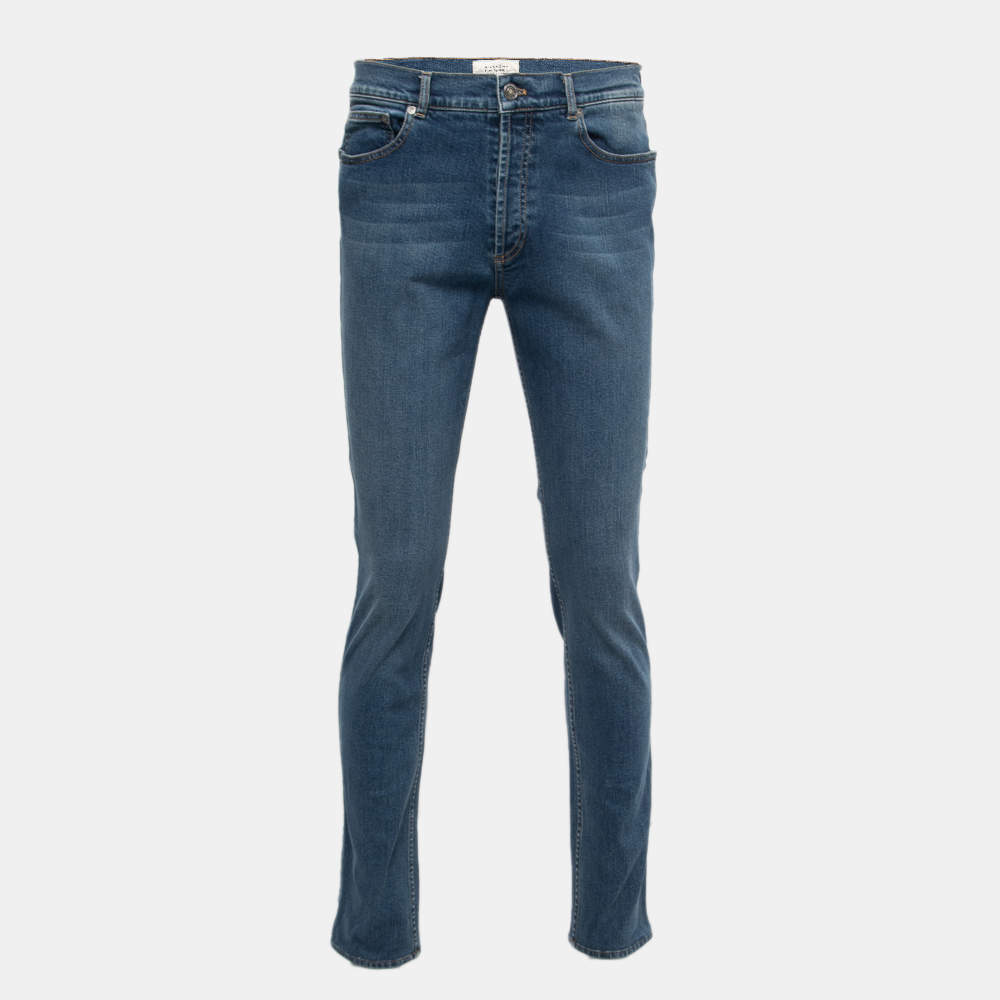 Pre Owned Givenchy Blue Denim Slim Fit Jeans L Waist 34"