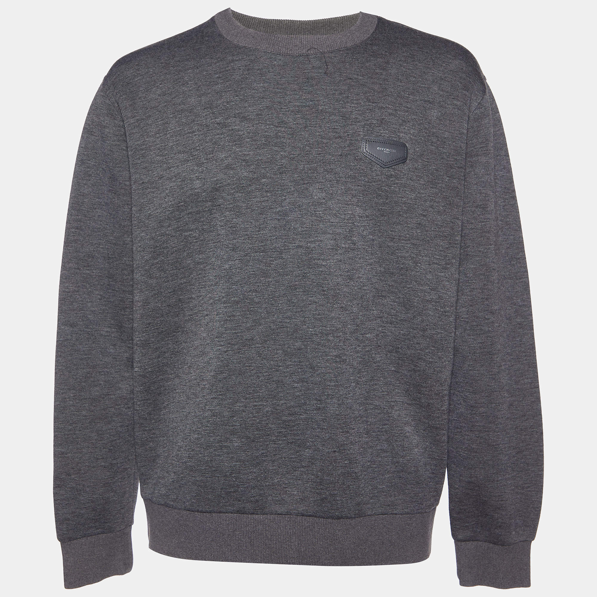 Pre Owned Givenchy Grey Knit Long Sleeve Sweater XL