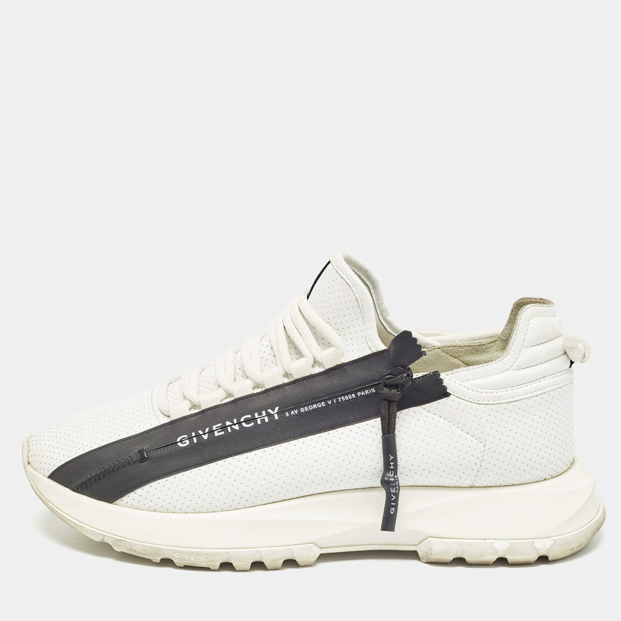 Givenchy White Leather Lace Up Sneakers Size 41