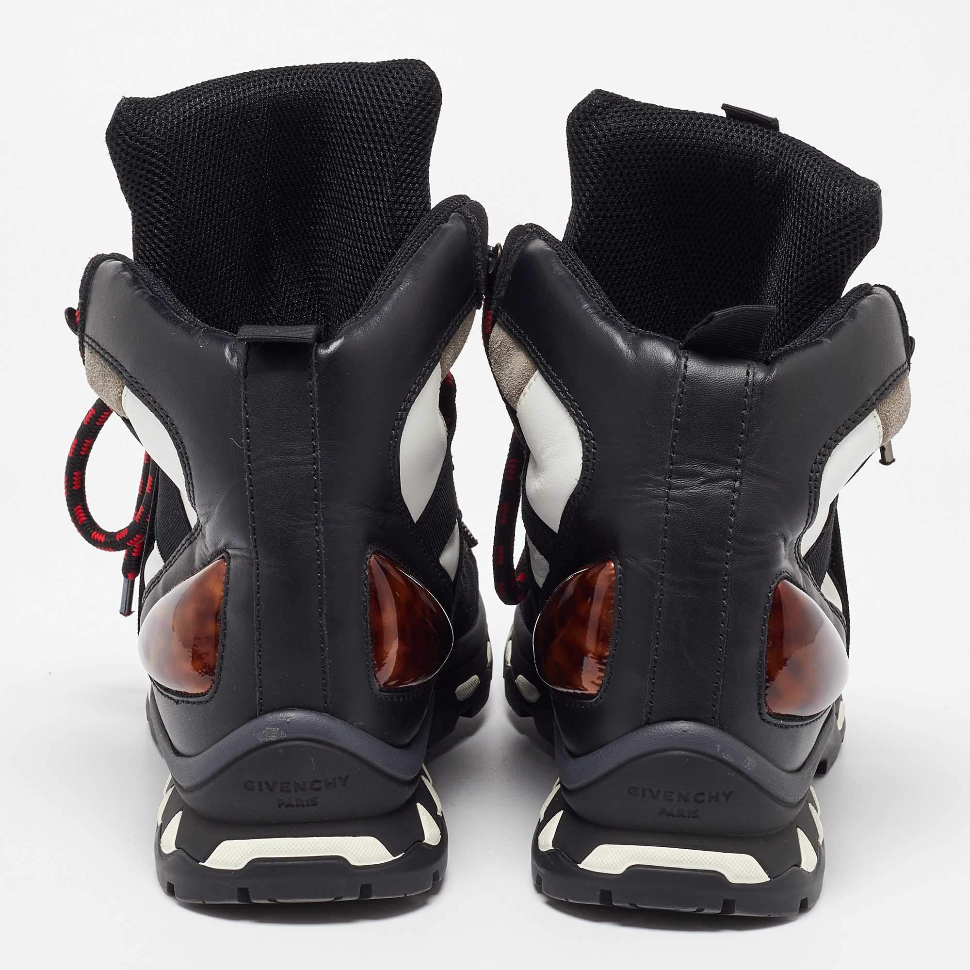 Givenchy Black Studded Leather Tyson High Top Sneakers Size