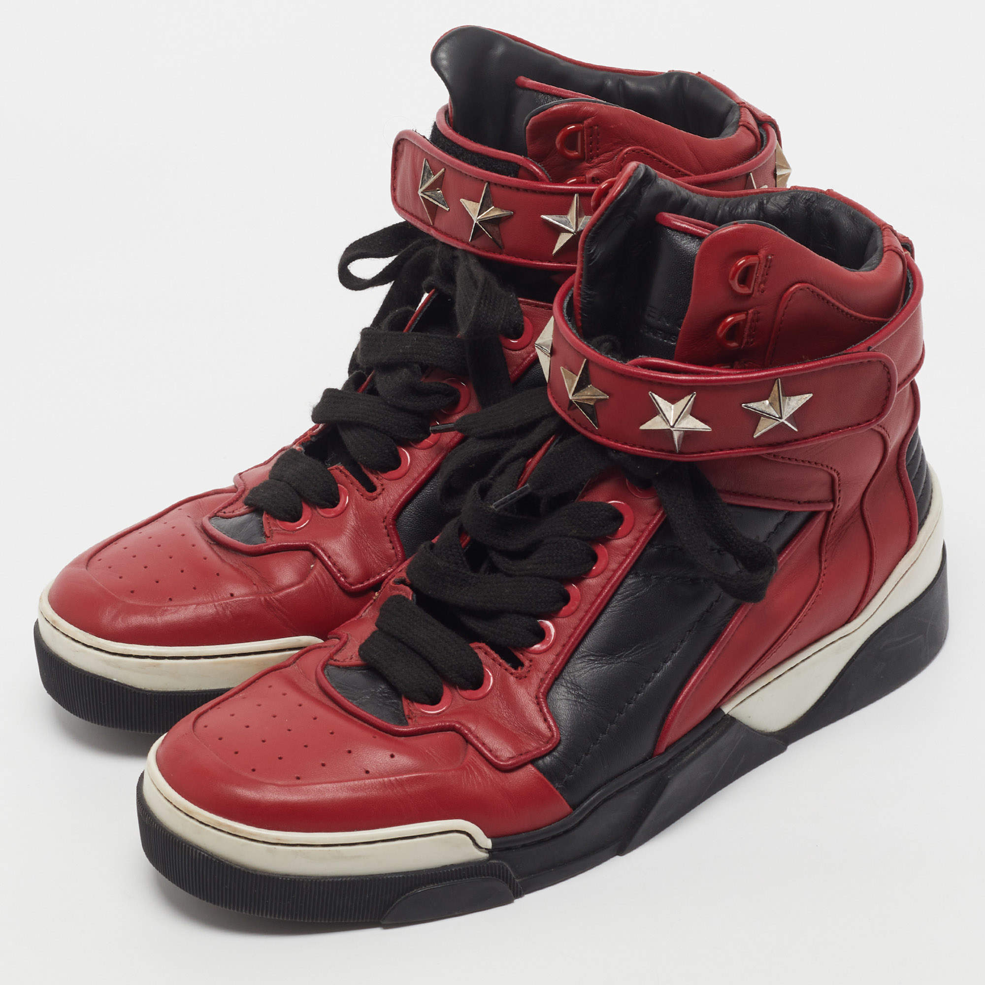 Givenchy Black Leather Tyson High Top Sneakers Size 43 Givenchy | TLC